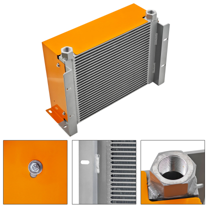 DC12V Hydraulic Oil Cooler 150L/min, 120W Fan | 2MPa Air-Cooled Hydraulic Oil Radiator | Heat Dissipation Cooler