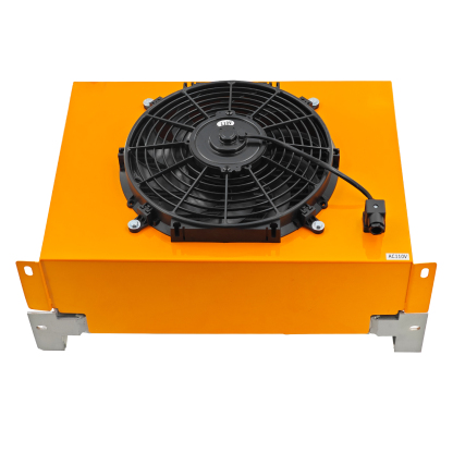 AC110V Hydraulic Oil Cooler 150L/min Fan 2MPa 160W Hydraulic Air Cooler Air Cooled Oil Radiator Heat Dissipation