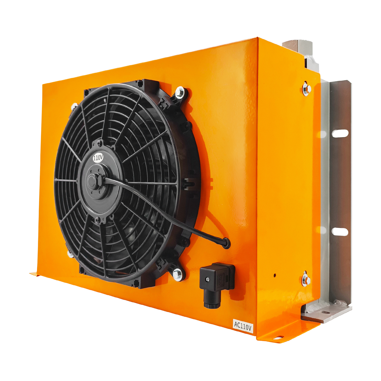 AC110V Hydraulic Oil Cooler 150L/min Fan 2MPa 160W Hydraulic Air Cooler Air Cooled Oil Radiator Heat Dissipation
