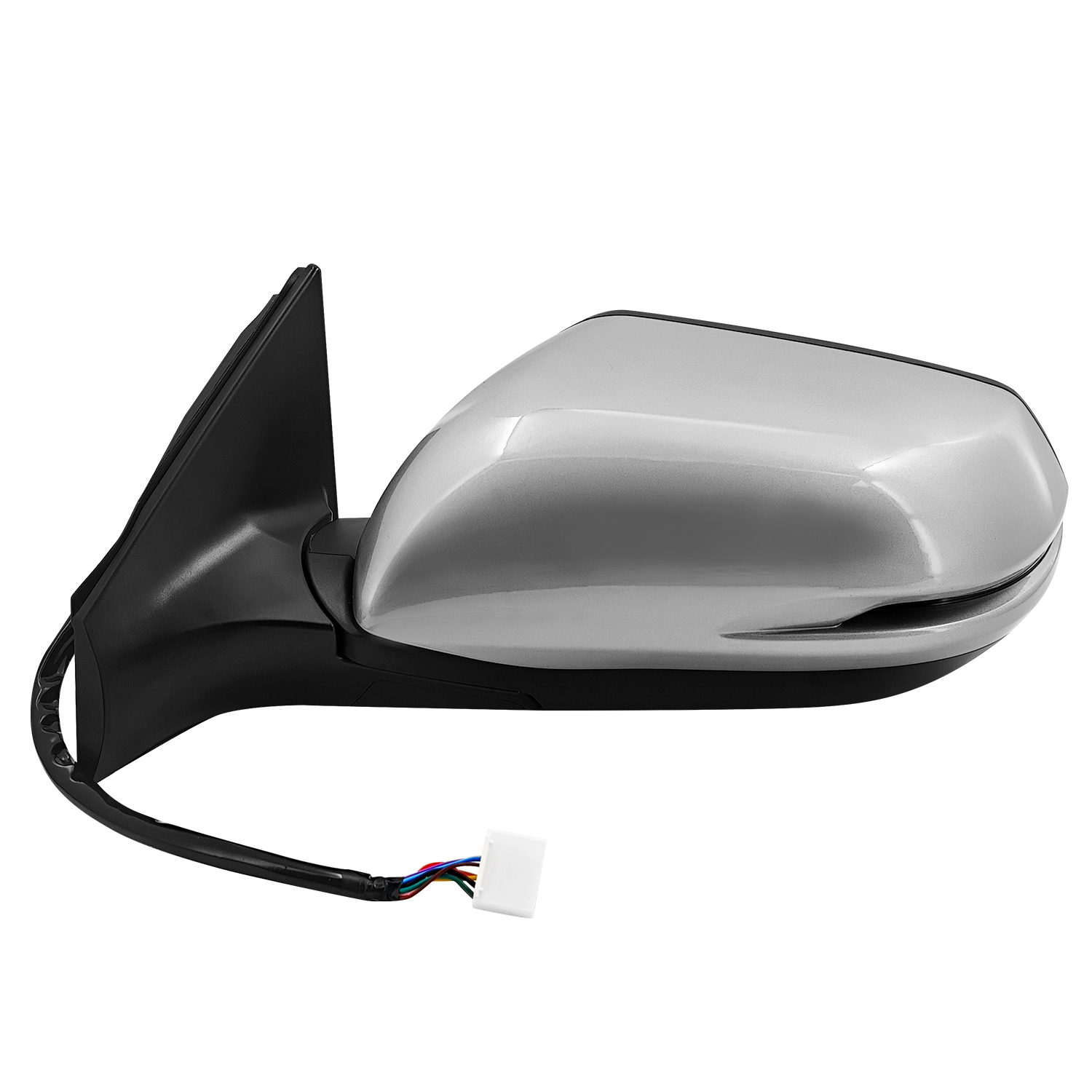 Silver NH830M Left Door Side Mirror Assembly Compatible with Honda CR-V 2017-2022 with Power Adjust/Heated/Signal Light/Blind Spot