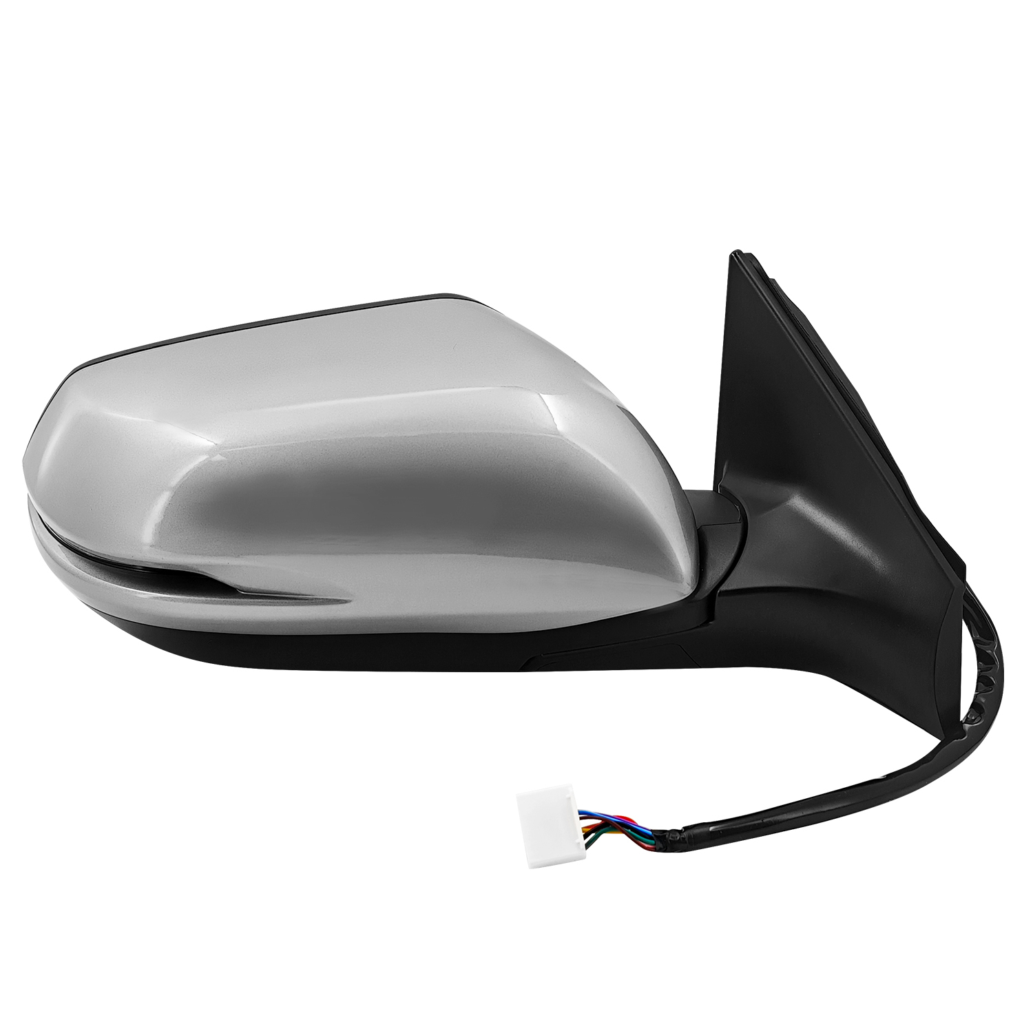 Silver NH830M Right Door Side Mirror Assembly Compatible with Honda CR-V 2017-2022 with Power Adjust/Heated/Signal Light/Blind Spot