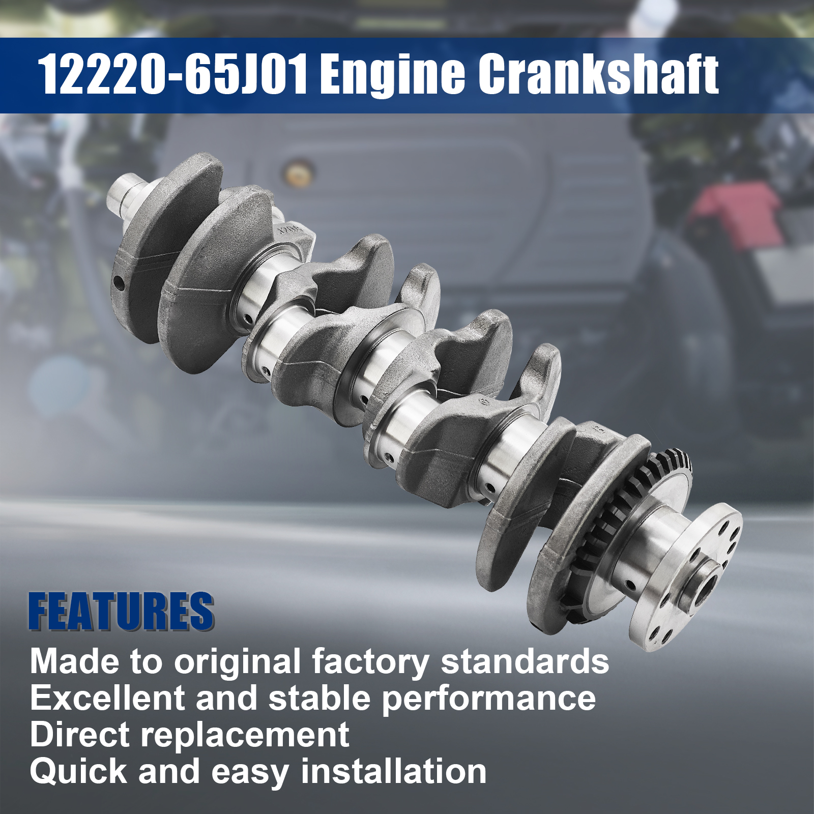 Engine Crankshaft with Signal Discs Gear for Suzuki J20A GRAND VITARA SX4 ESCUDO 2.0 LTR 16V