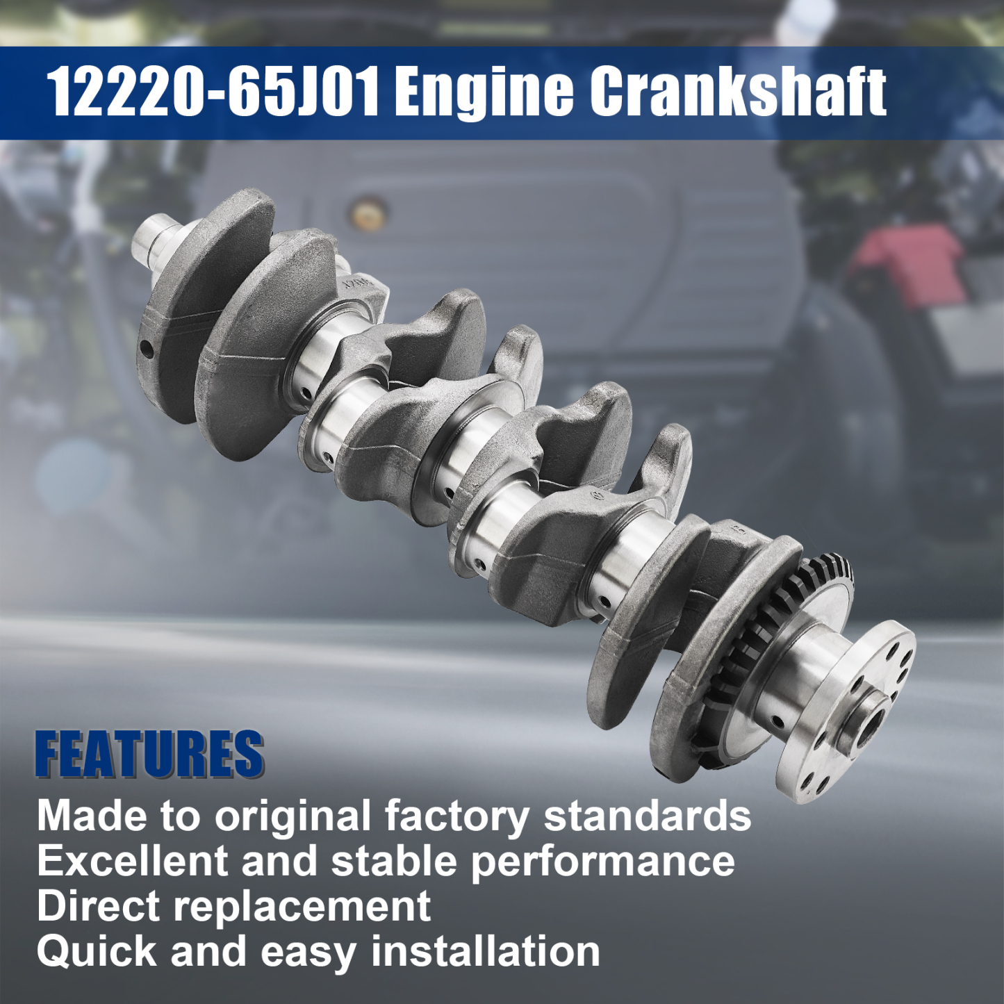Engine Crankshaft with Signal Discs Gear for Suzuki J20A GRAND VITARA SX4 ESCUDO 2.0 LTR 16V