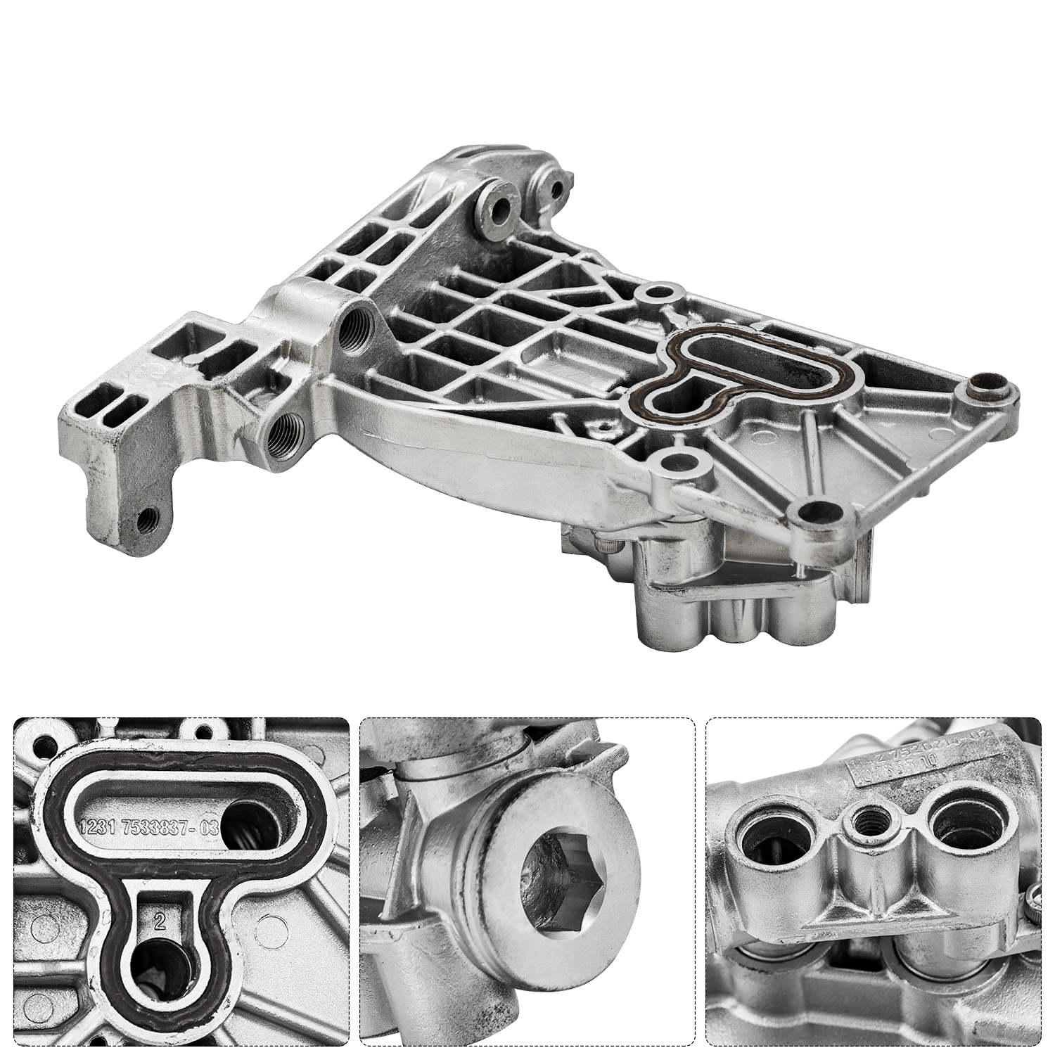 Alternator Bracket Compatible with BMW 550i 650i 745i 750i X5 Alpina B7 645Ci 745Li 2002-2010 4.8L V8