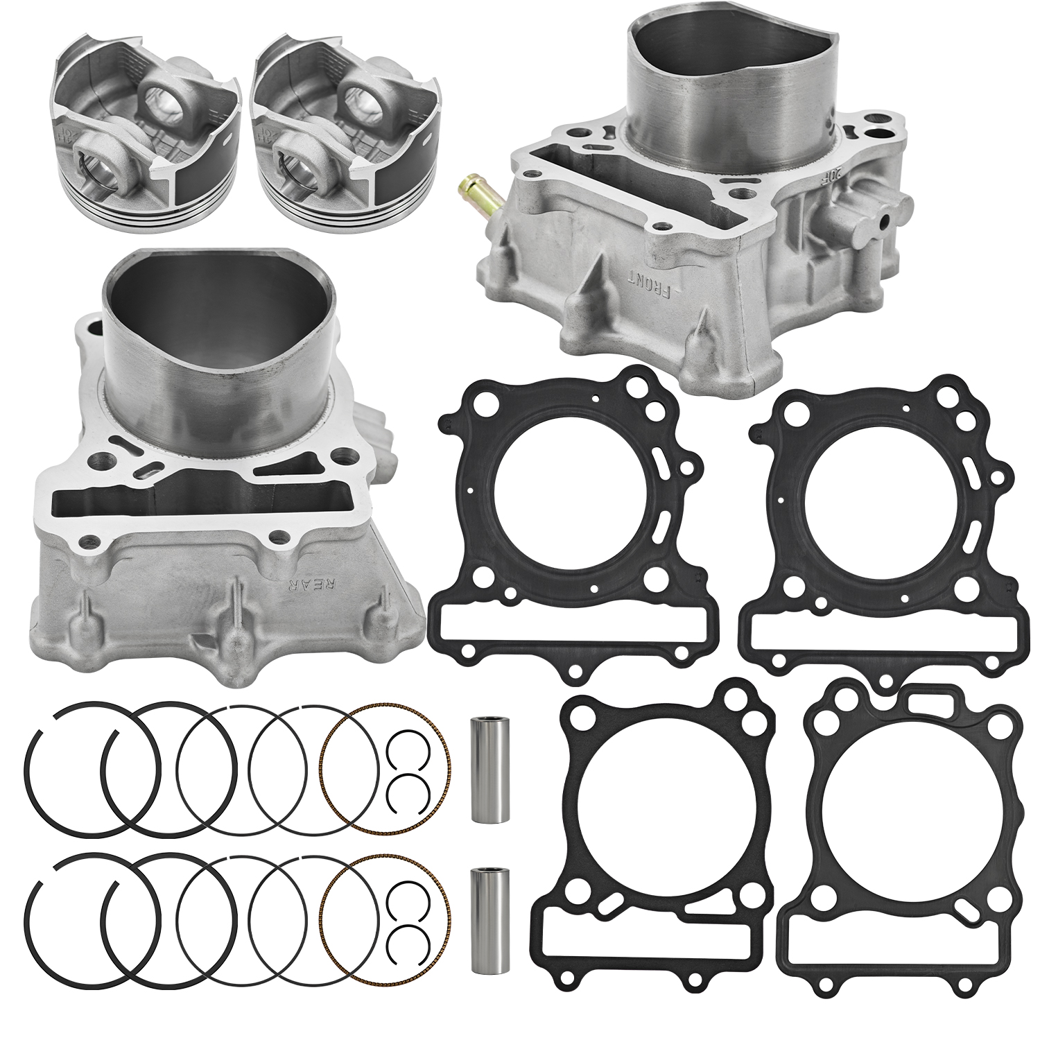 Front & Rear Cylinder Piston Gasket Kit fit for Suzuki SV650 SV650A SV650S SV650SA V-Strom DL650 DL650A DL650AL1 DL650L1