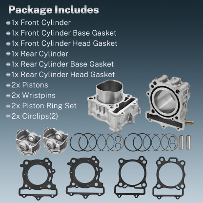 Front & Rear Cylinder Piston Gasket Kit fit for Suzuki SV650 SV650A SV650S SV650SA V-Strom DL650 DL650A DL650AL1 DL650L1