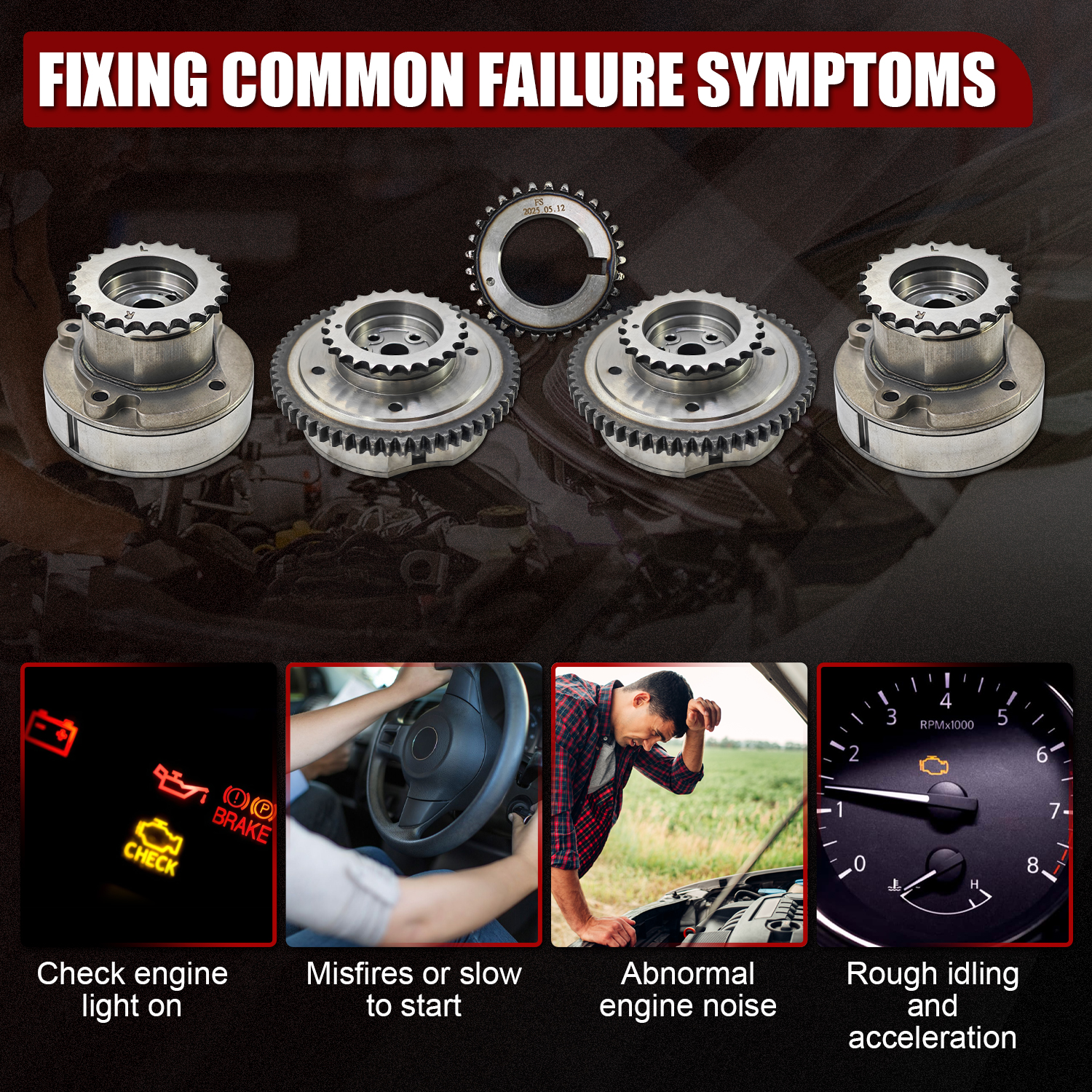 3.5L Ecoboost Complete Timing Kit Fits for Ford F150 2013-2016 with Solenoids