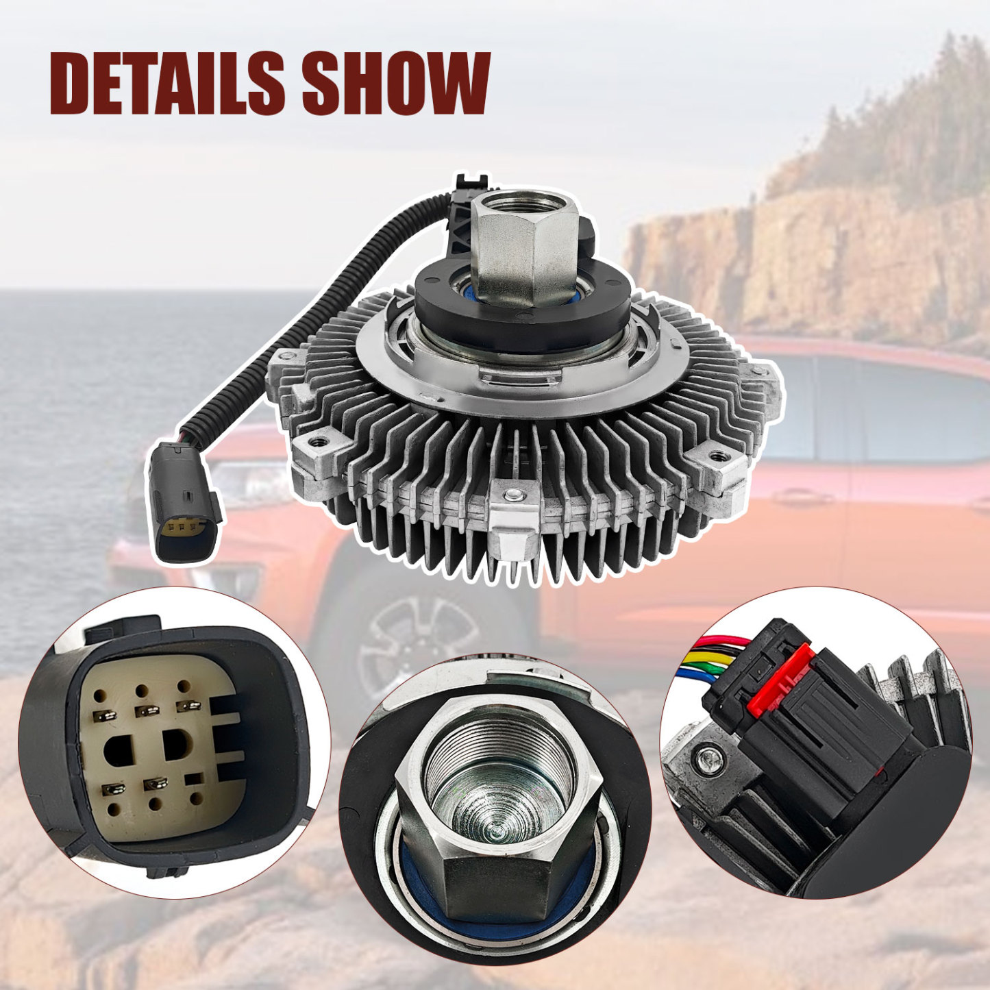 3210 Engine Cooling Fan Clutch for Chevy Colorado 2016-2022 Express 2500 3500 Savana 2500 3500 2017-2022