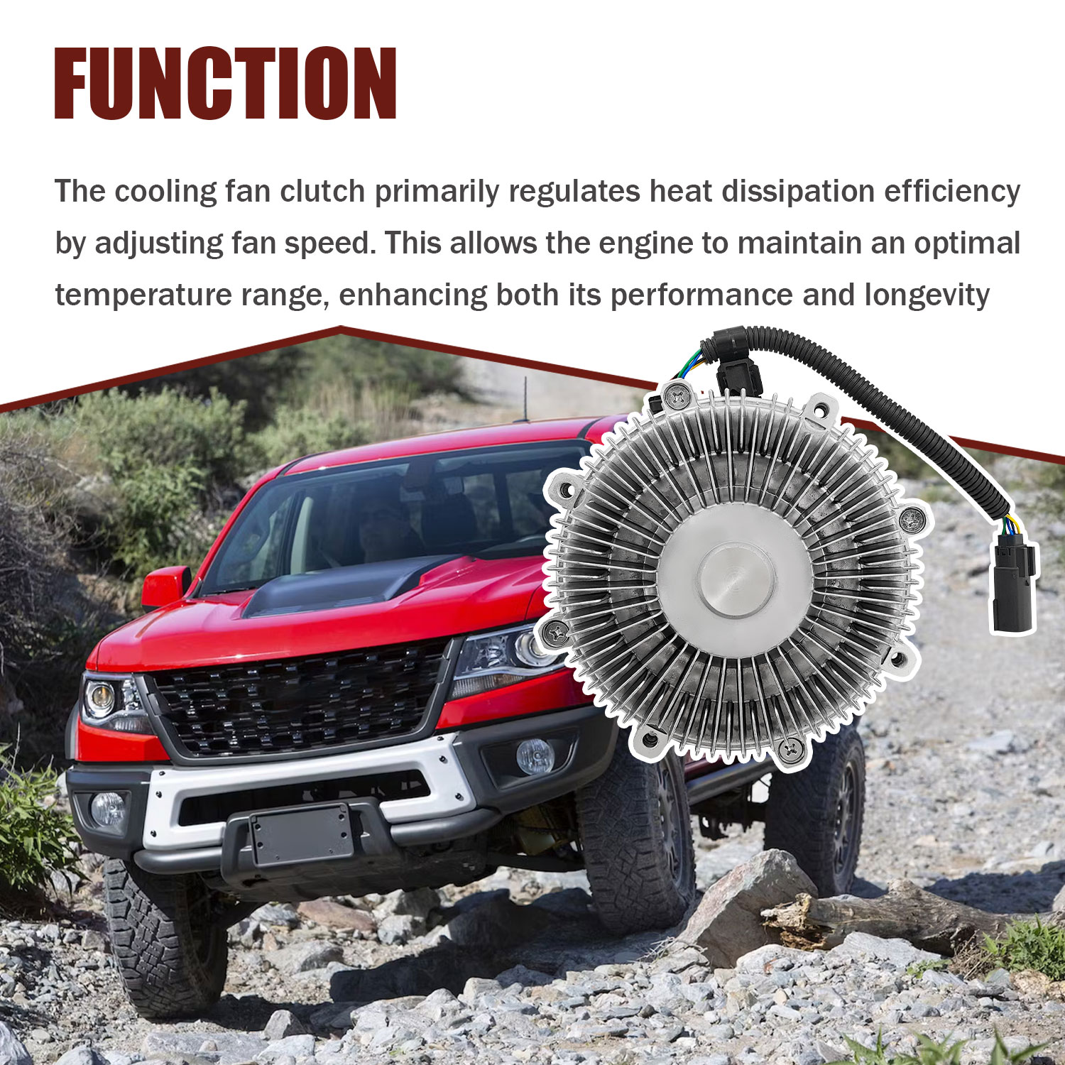 3210 Engine Cooling Fan Clutch for Chevy Colorado 2016-2022 Express 2500 3500 Savana 2500 3500 2017-2022