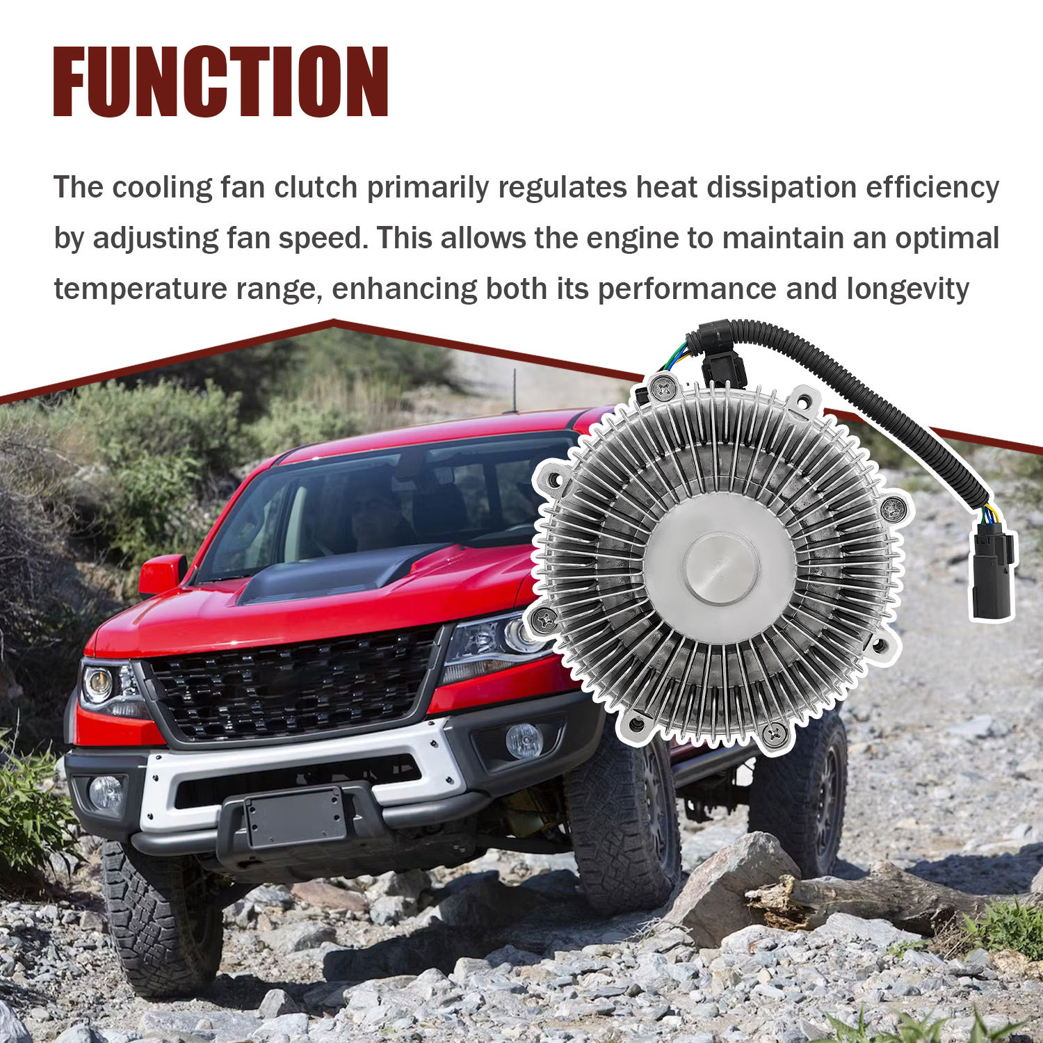 3210 Engine Cooling Fan Clutch for Chevy Colorado 2016-2022 Express 2500 3500 Savana 2500 3500 2017-2022