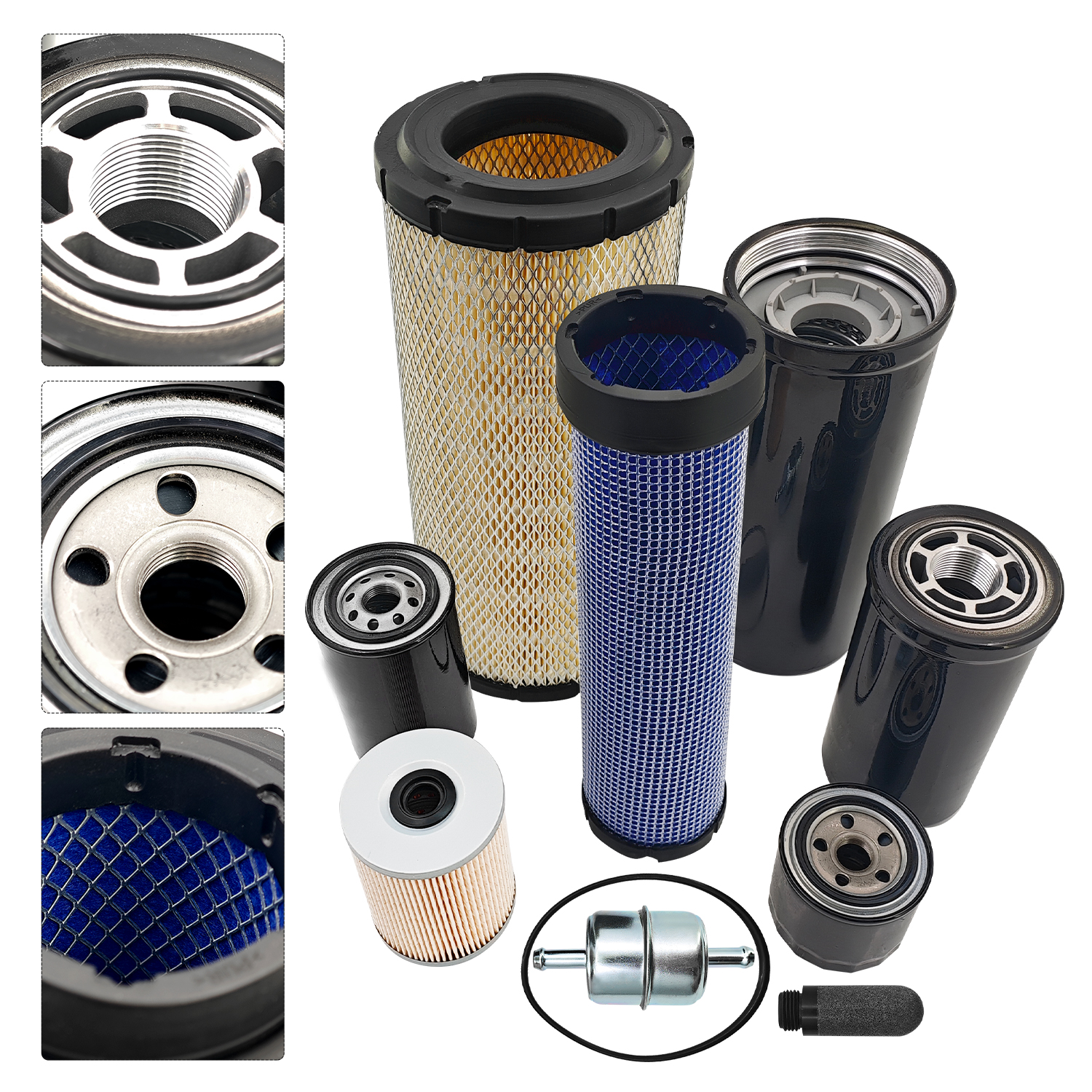 Filter Kit Compatible with John Deere Skid Steer Loader 330G 331G 332G 333G