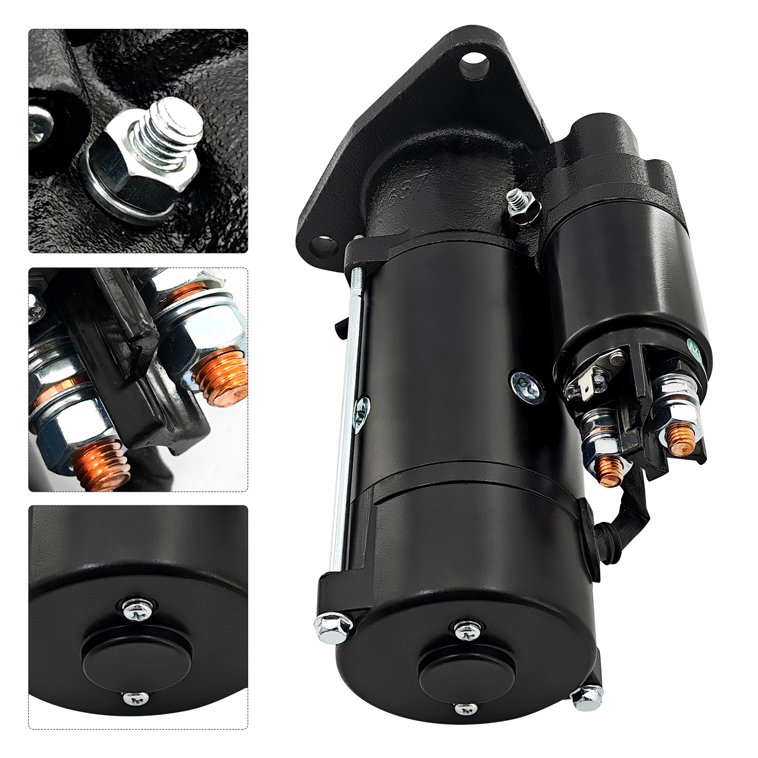 Starter 10 Teeth 12 Volt for Ford/New Holland Tractors for IH/Case-IH