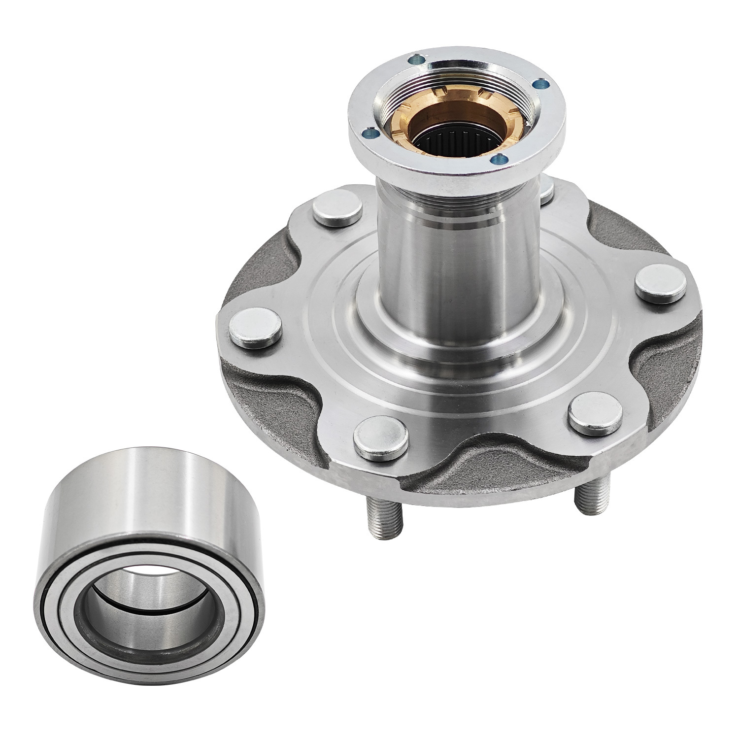 Front Wheel Bearing and Hub Assembly Kit fit for Toyota Tacoma 1995-2004 (4WD ONLY) 2.4L 2.7L 3.4L