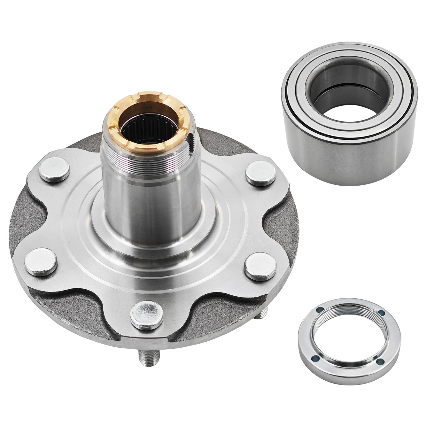 Front Wheel Bearing and Hub Assembly Kit fit for Toyota Tacoma 1995-2004 (4WD ONLY) 2.4L 2.7L 3.4L