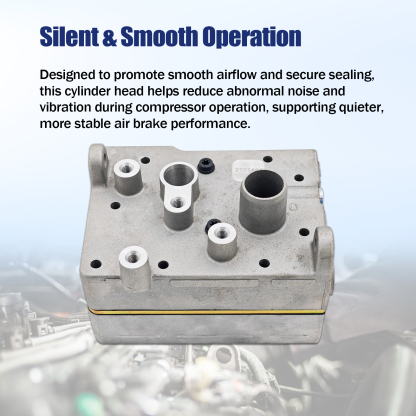 Air Brake Compressor Single Cylinder Head Replacement for PACCAR MX13 Replacement for PACCAR MX11