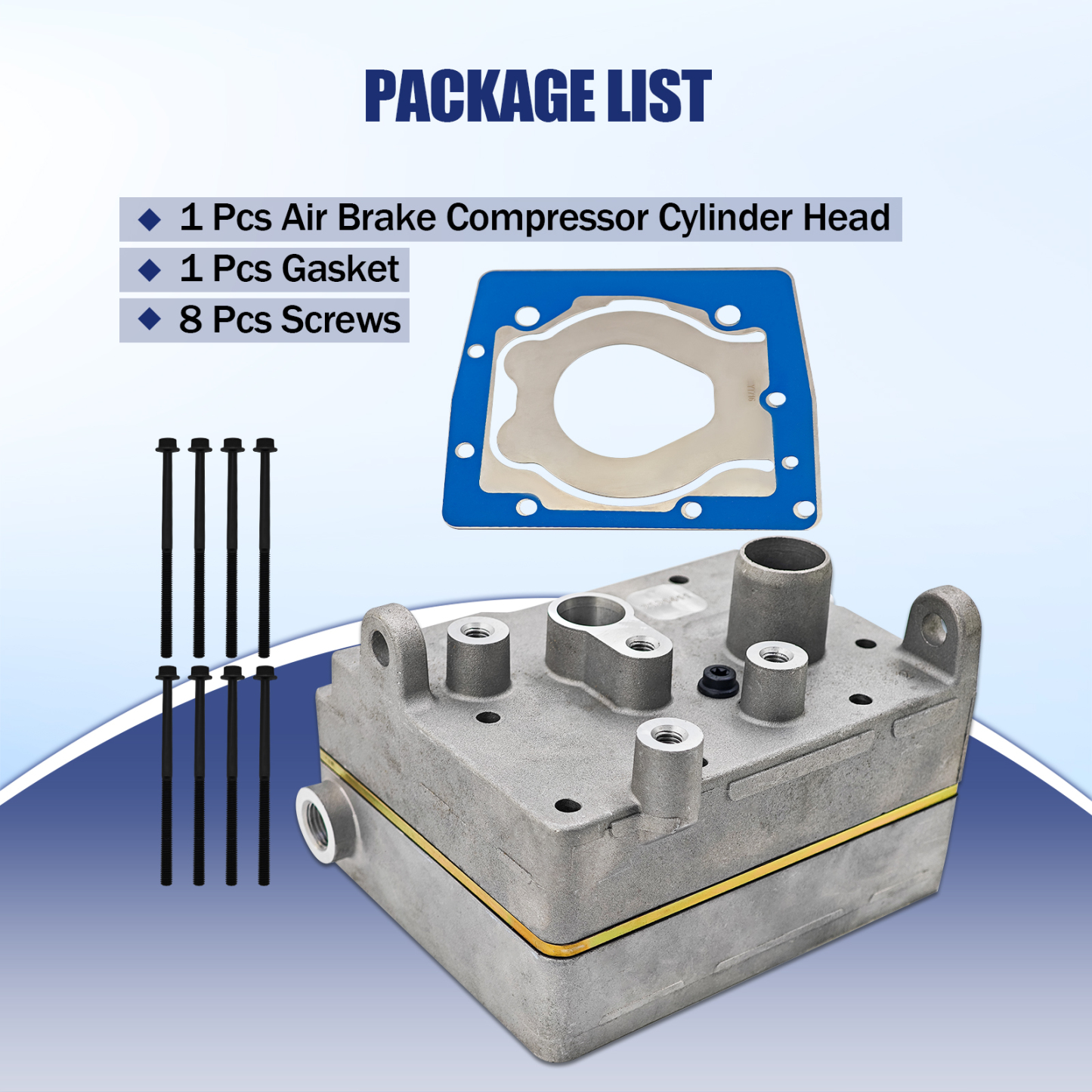 Air Brake Compressor Single Cylinder Head Replacement for PACCAR MX13 Replacement for PACCAR MX11