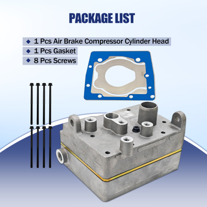Air Brake Compressor Single Cylinder Head Replacement for PACCAR MX13 Replacement for PACCAR MX11