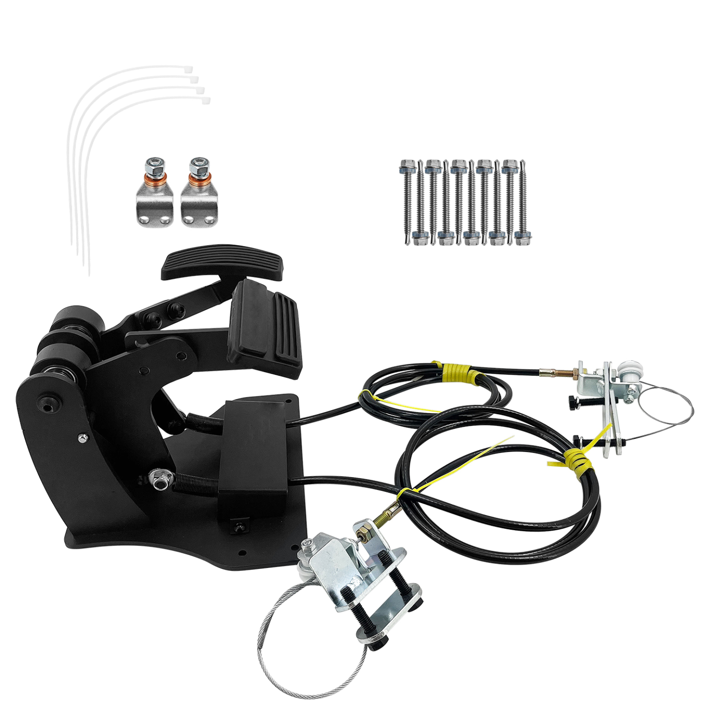 Right Hand Drive Conversion Kit with Dual Gas & Brake Pedals | Universal Passenger Side Control System for Driver Training Vehicles