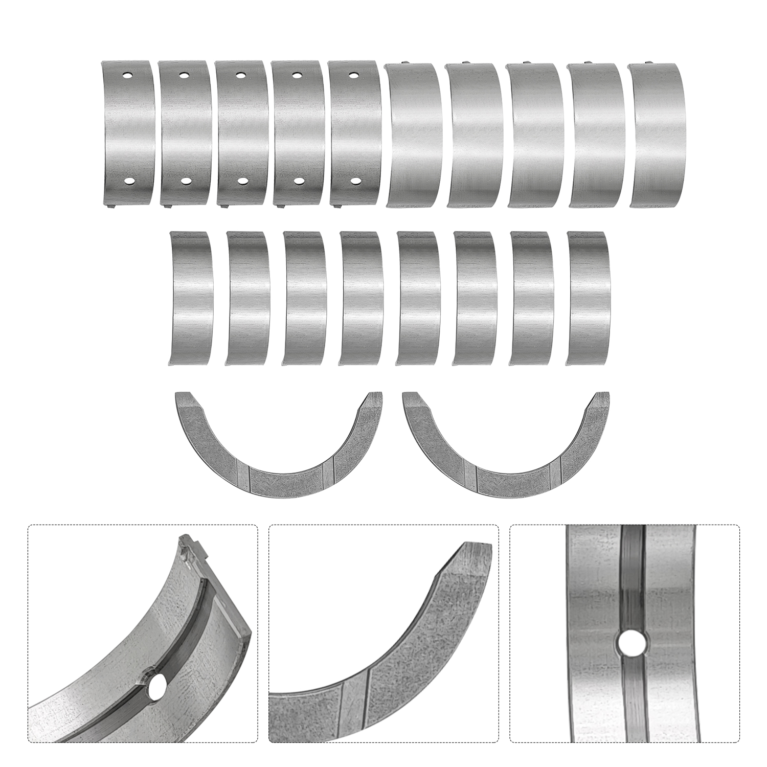 Main and Rod Bearings STD Kit for Honda K20A2 K20Z1 K24A Engine 2001-2011 for Acura TSX with K24 K24A K24A2 Engine 2004-2008