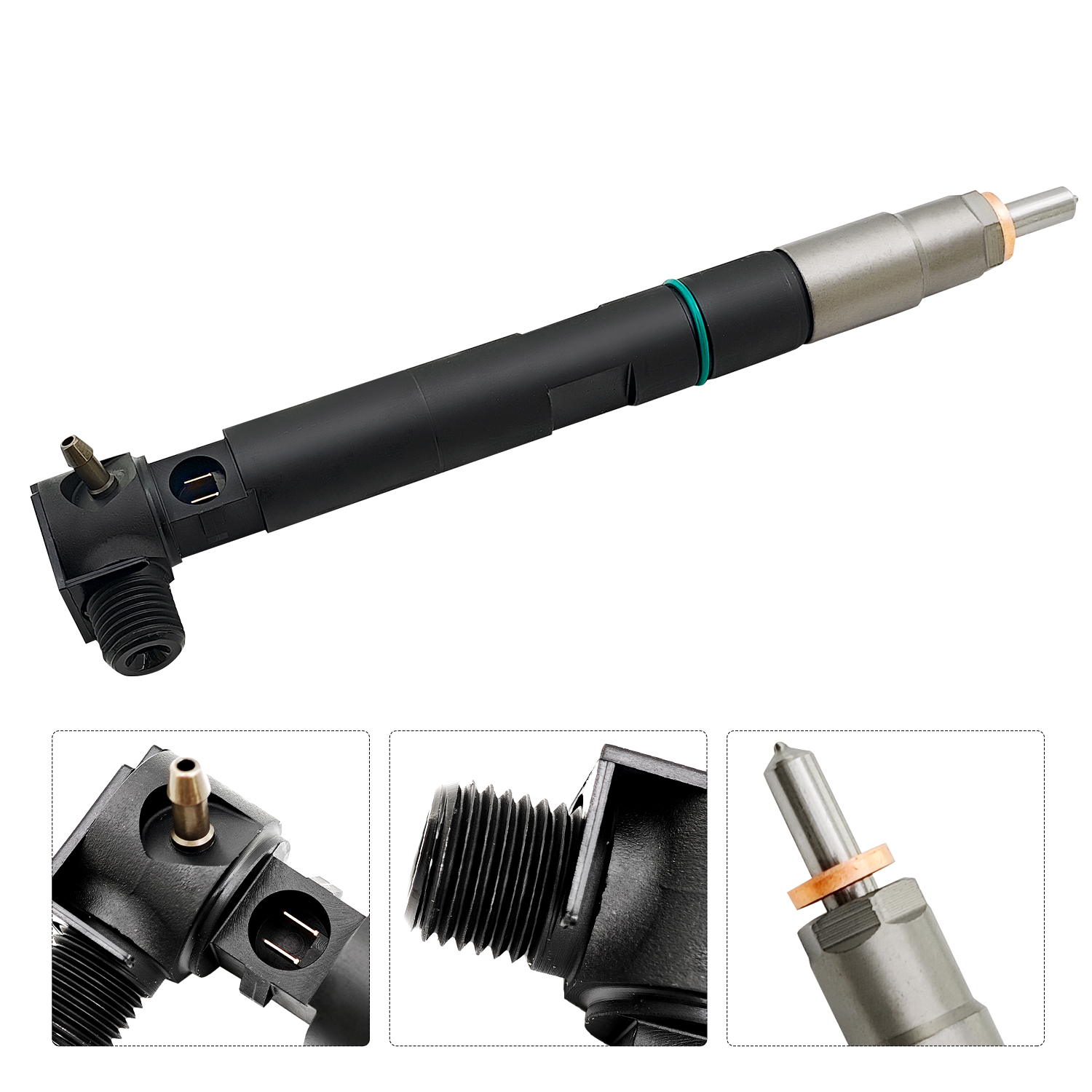 4pcs Fuel Injectors with Seal Compatible with Doosan D24 D18 Engine fit for Bobcat Excavator S450 S510 S550 S570 S590 S595 S630 S650 