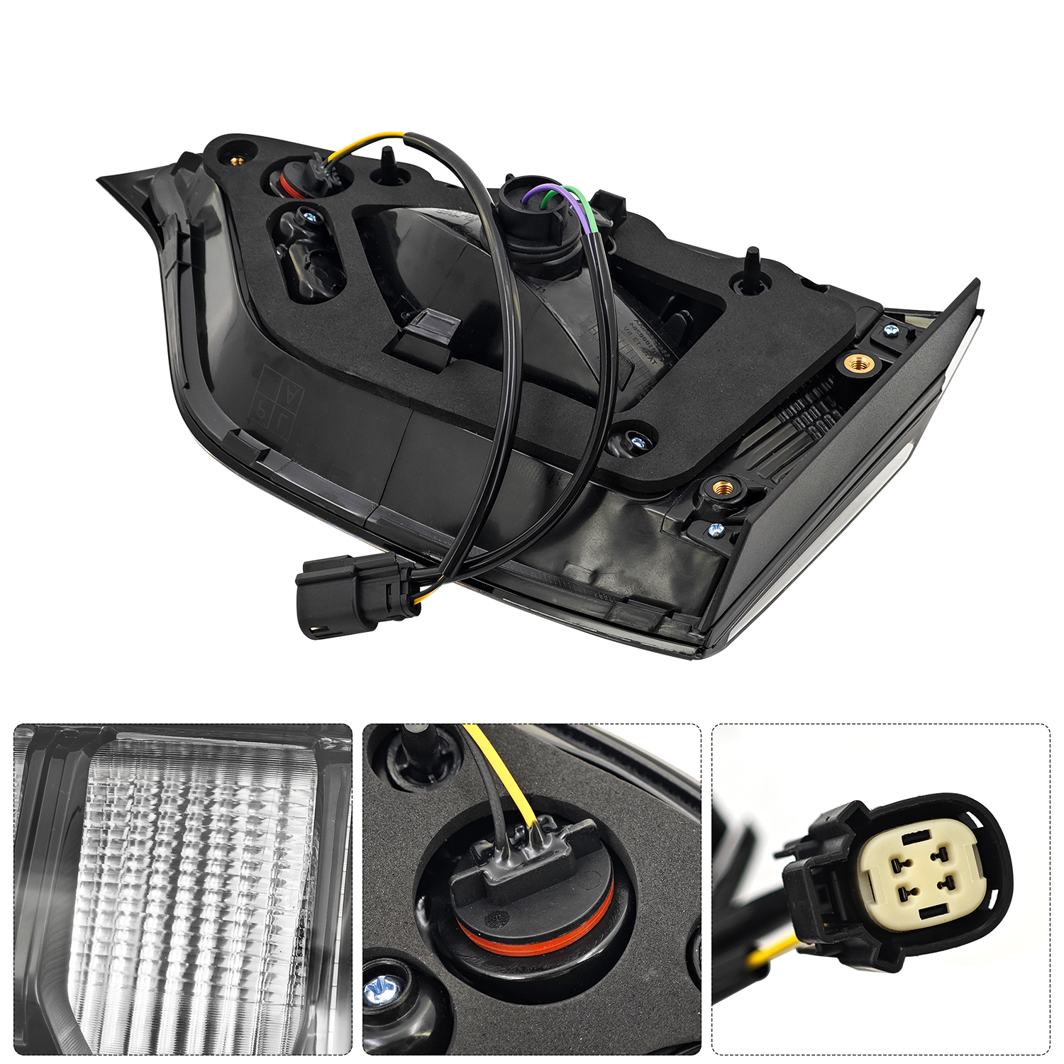 1Pair LED Tail Light Assembly Compatible With Jeep Cherokee 2.0L/2.4L/3.2L 2019-2023 (Driver & Passenger Side)