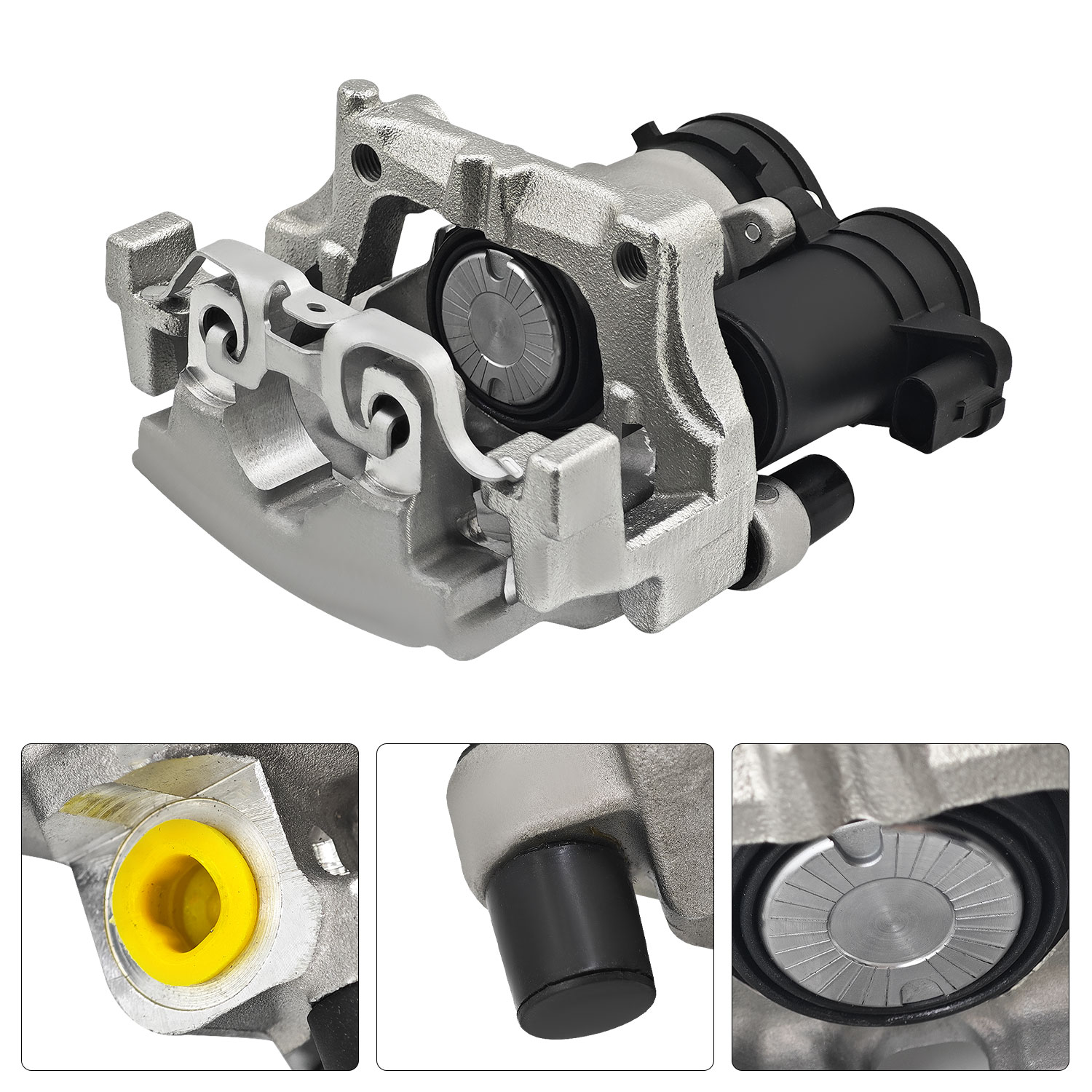 Mercedes-Benz Rear Brake Caliper Assembly w/Bracket Fit for C300 C350e W205 2.0L C400 C43 AMG 3.0L 2015-2023, Left Driver Side Back Break Caliper