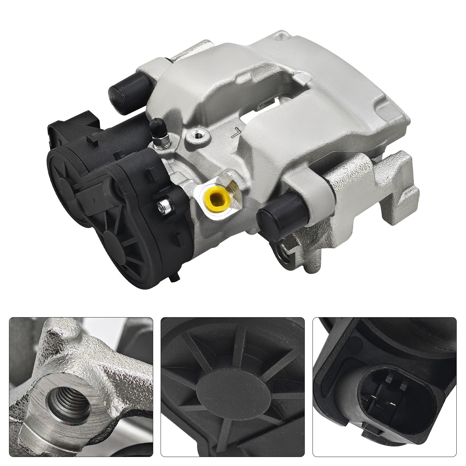 Mercedes-Benz Rear Brake Caliper Assembly w/Bracket Fit for C300 C350e W205 2.0L C400 C43 AMG 3.0L 2015-2023, Right Passenger Side Back Break Caliper