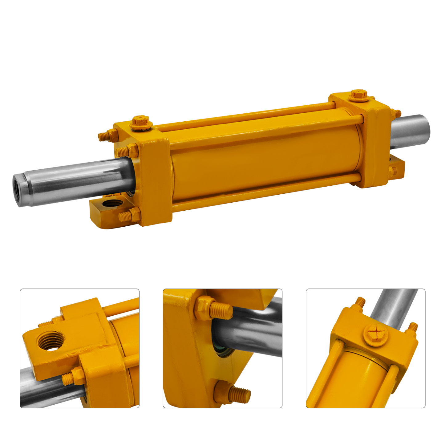 Power Steering Cylinder Compatible with Case Loader Backhoe 580M 580K 580L 580M 580SK 570LXT 570MXT 585G 586G