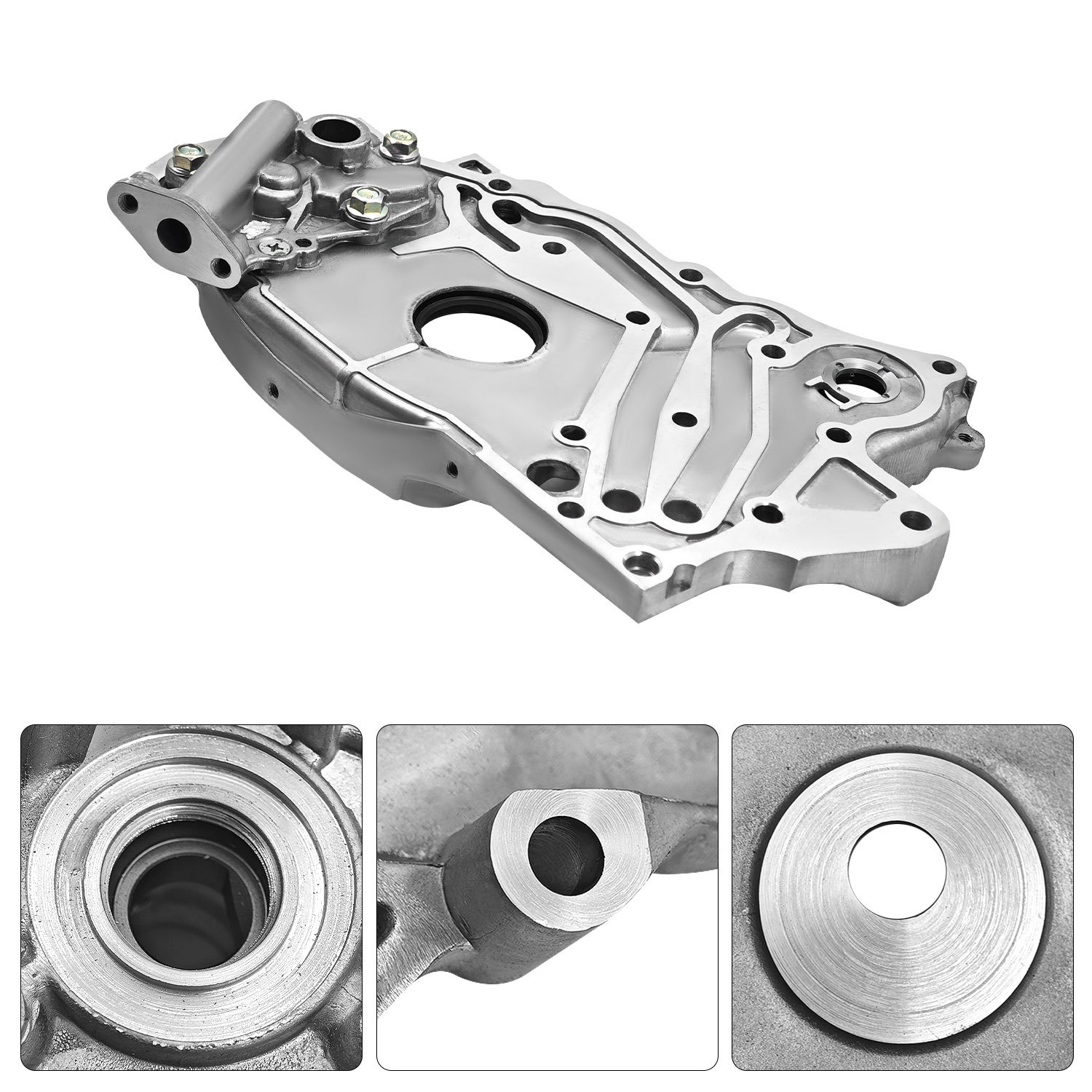New Engine Oil Pump Fit for Mitsubishi 2001-2005 Eclipse 2.4L, 1999-2003 Galant 2.4L, 2003-2006 Lancer 2.0L, and 2003 Outlander 2.4L Models w/ 4G63 4G64 L4 Gas Engines