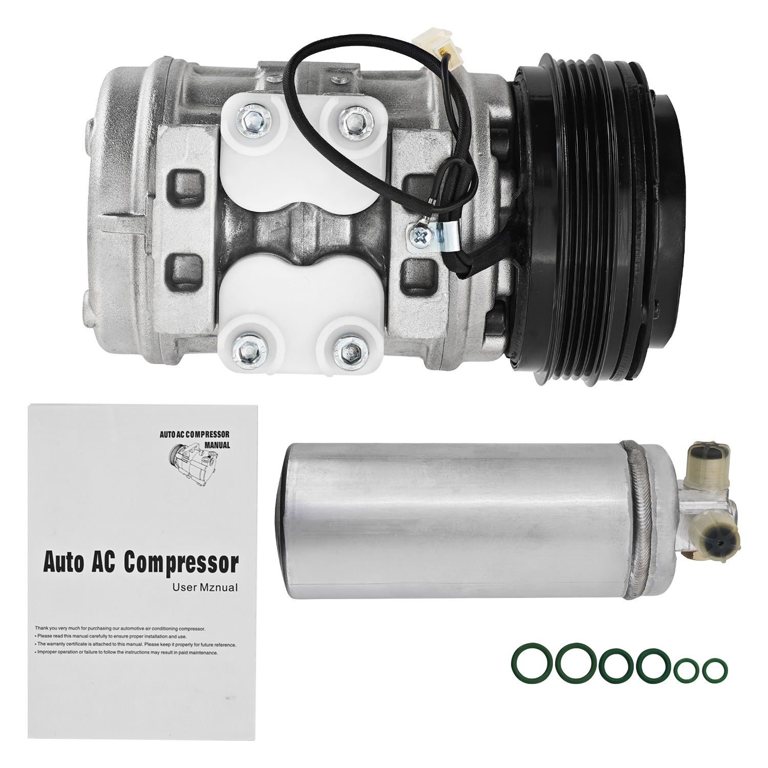 A/C Compressor Kit for Toyota MR2 1.6L 1985-1989 | W/4 Grooves Pulley 4710136 68385