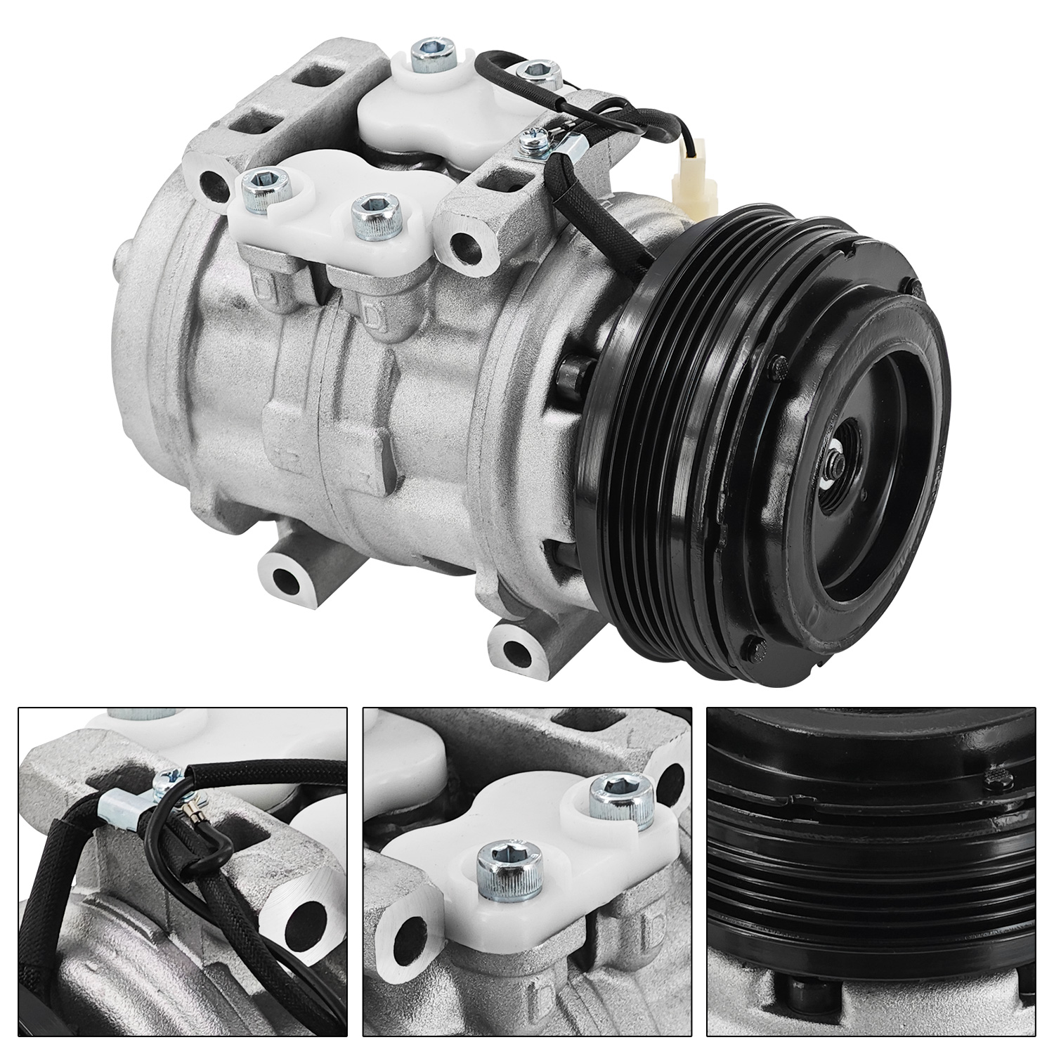 A/C Compressor Kit for Toyota MR2 1.6L 1985-1989 | W/4 Grooves Pulley 4710136 68385