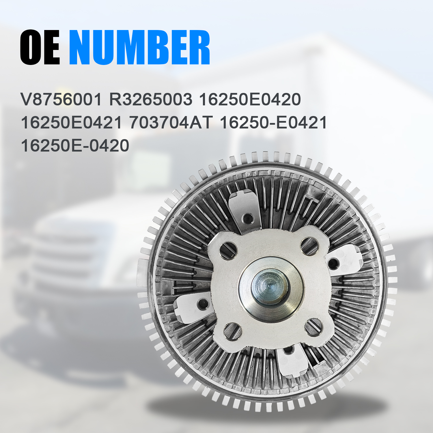 Engine Cooling Fan Clutch Compatible With Hino 268, 268 HBC with J08E 7.6L 8.0L Engine 2015