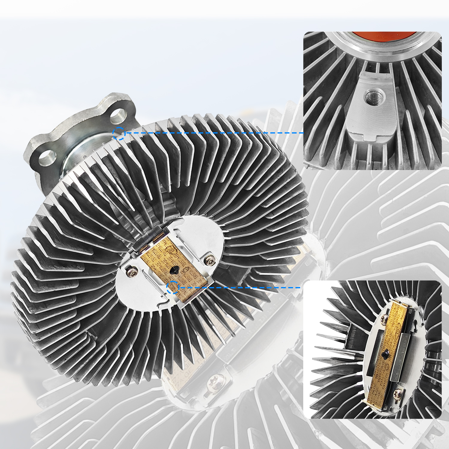 Engine Cooling Fan Clutch Compatible With Hino 268, 268 HBC with J08E 7.6L 8.0L Engine 2015
