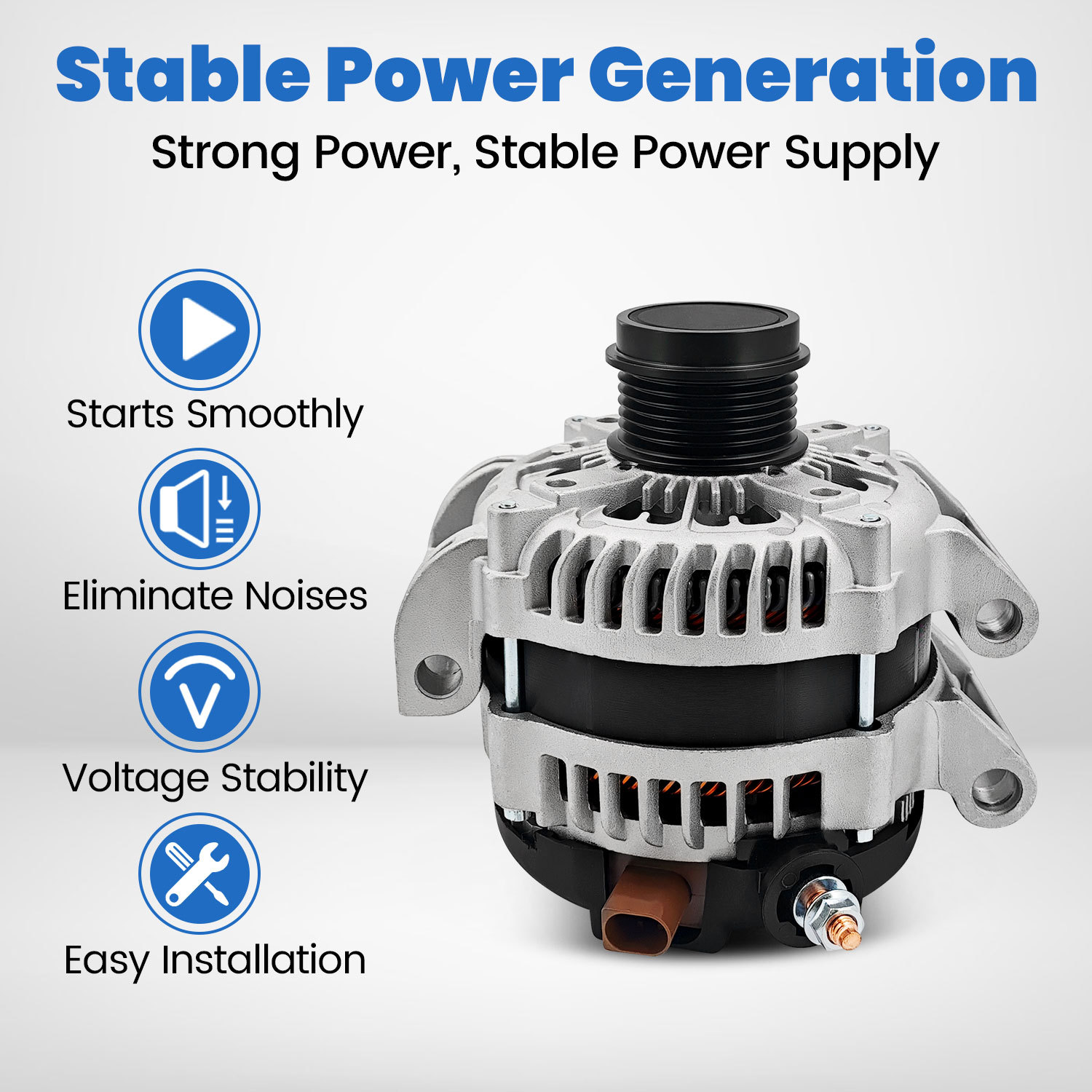 12V 240A Alternator for Jeep Wrangler Unlimited Sport 2019-2023 2.0L