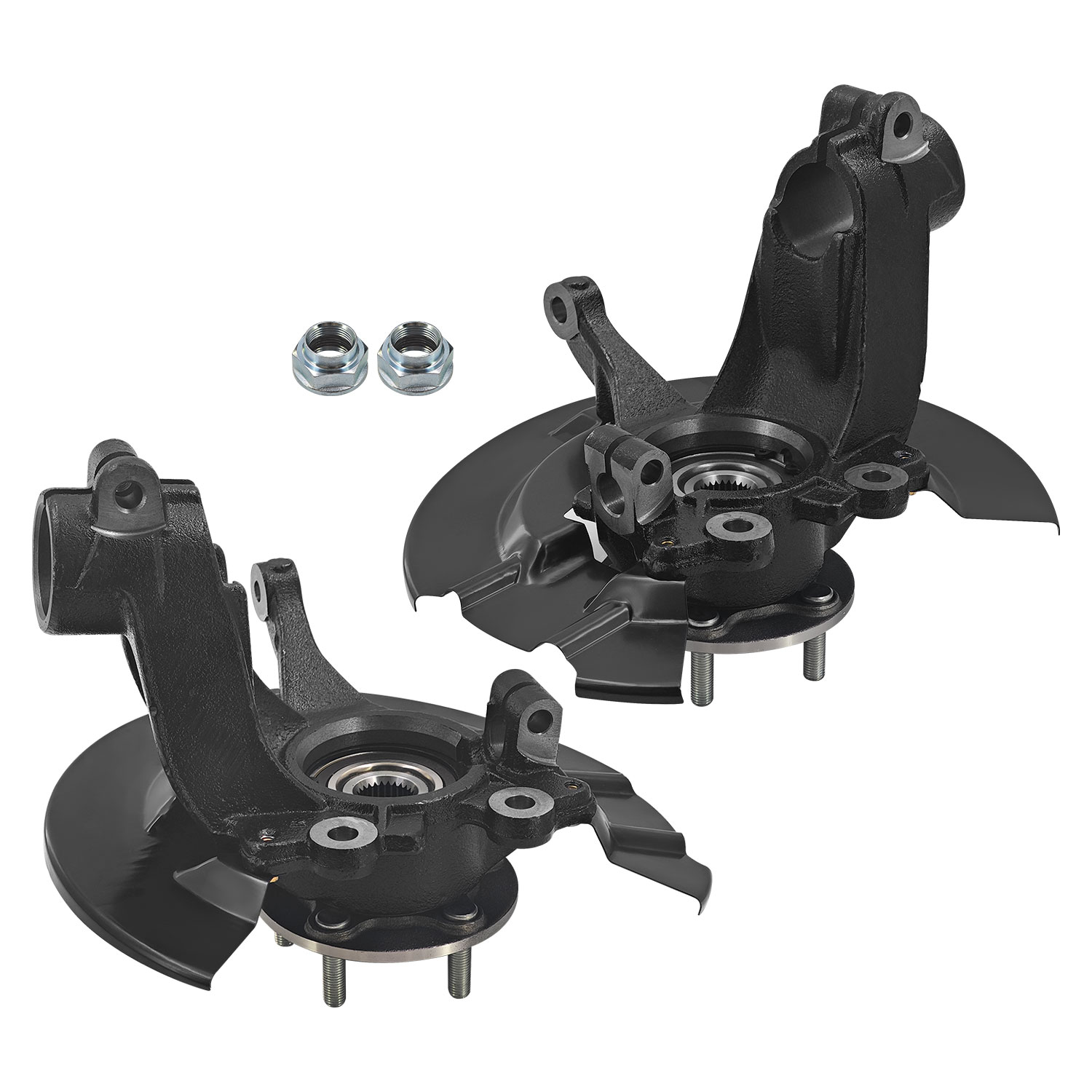 Front Left & Right Steering Knuckle Assembly w/Wheel Bearing Hub Compatible with Ford Escape 2013-2019