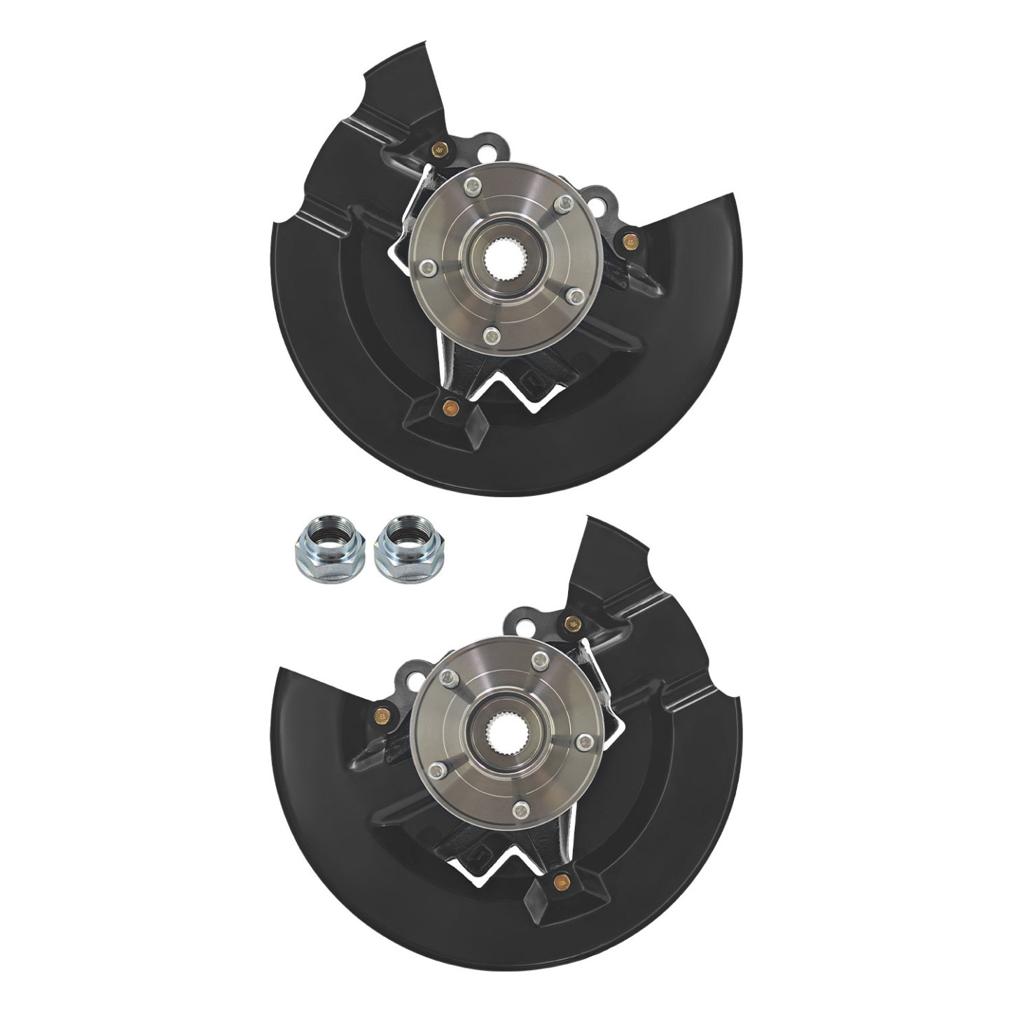 Front Left & Right Steering Knuckle Assembly w/Wheel Bearing Hub Compatible with Ford Escape 2013-2019