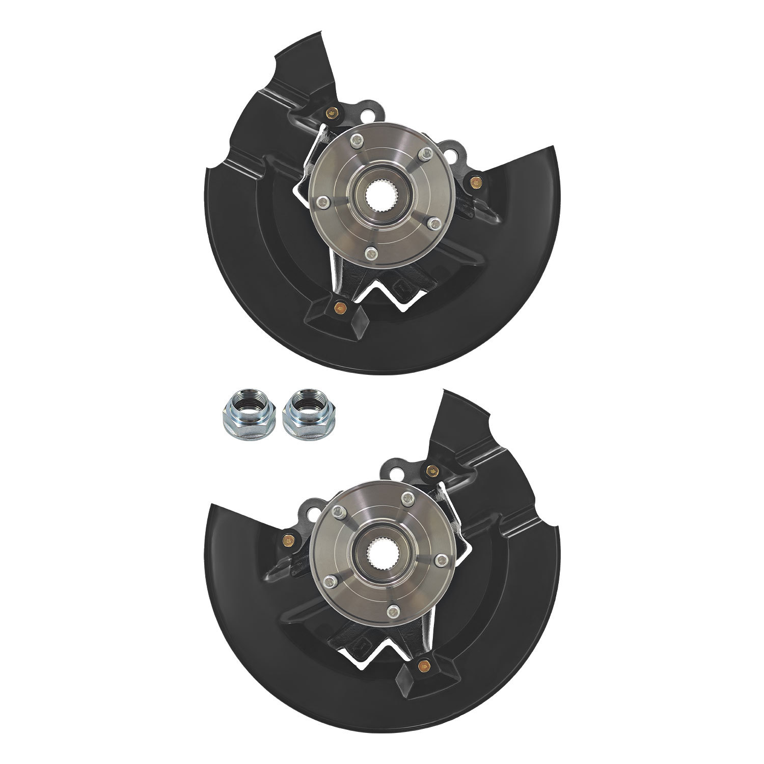 Front Left & Right Steering Knuckle Assembly w/Wheel Bearing Hub Compatible with Ford Escape 2013-2019