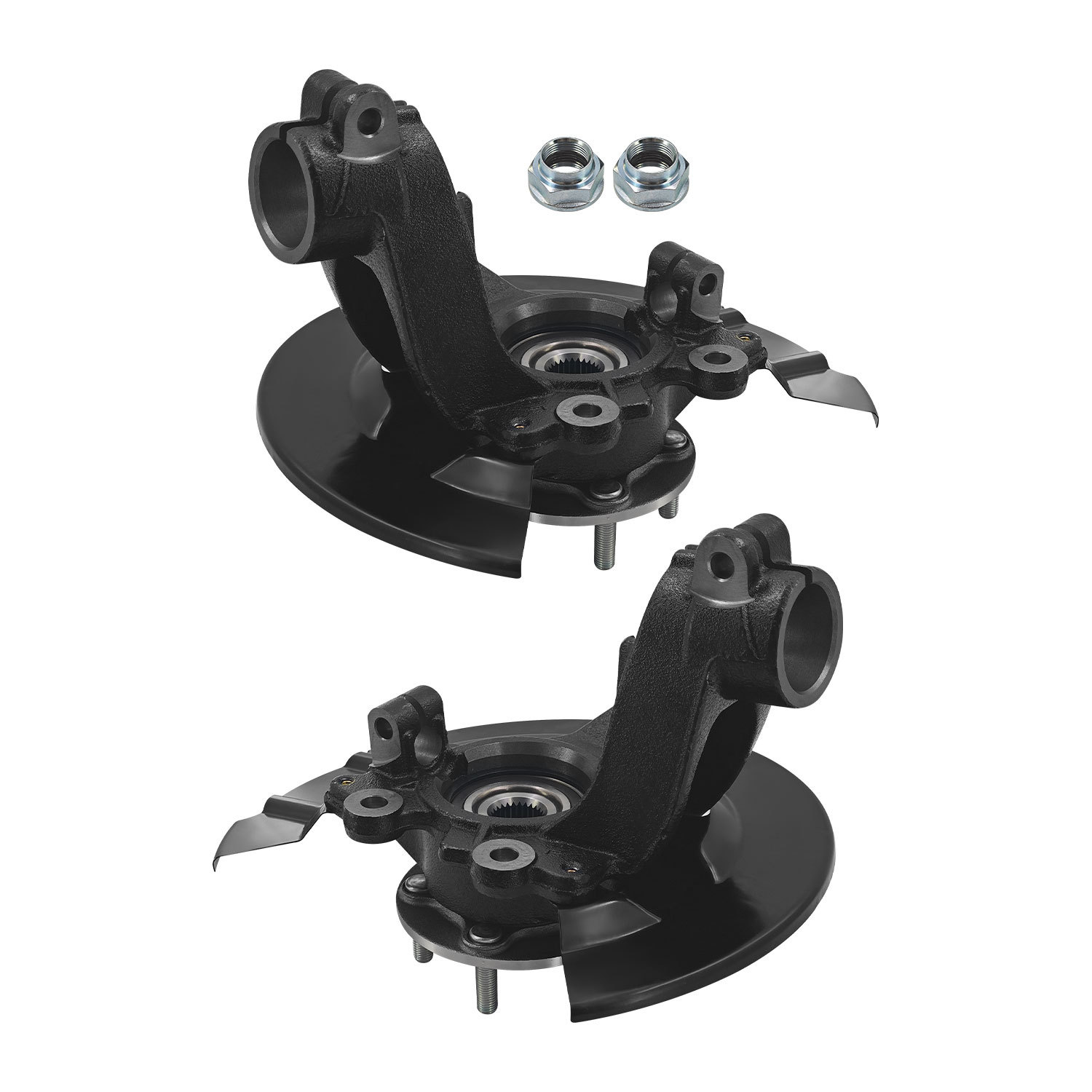 Front Left & Right Steering Knuckle Assembly w/Wheel Bearing Hub Compatible with Ford Escape 2013-2019