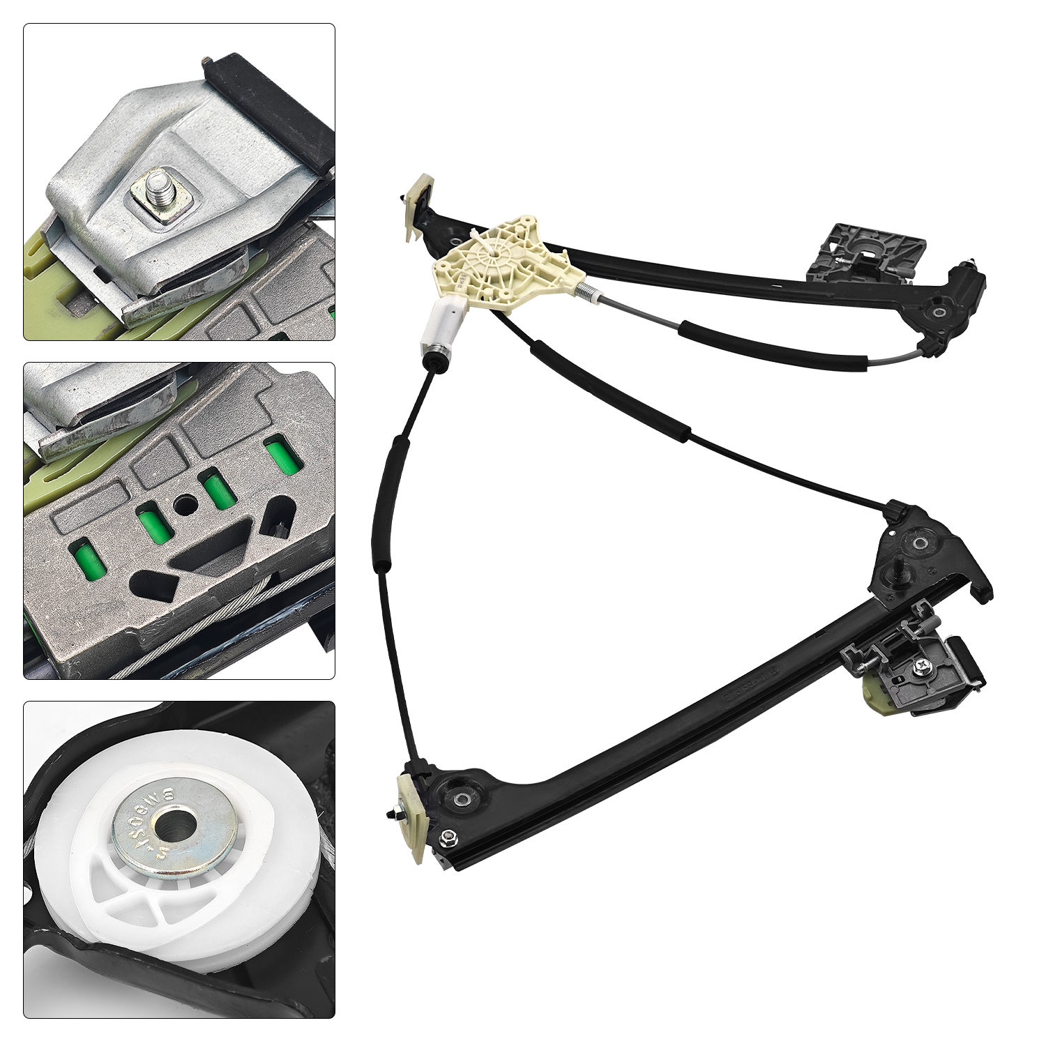 Front Left Window Regulator fit for Mercedes-Benz SL500 2003-2006, SL55 AMG 2003-2008, SL63 AMG 2009, 2011-2012