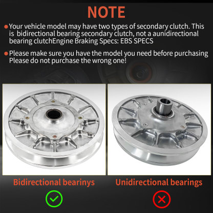 Secondary Driven Clutch Assembly Compatible with 2016-2021 Polaris RZR XP 1000/RZR XP 4 1000,2020-2021 General XP 1000/XP 4 1000,2017-2021 RZR S 1000