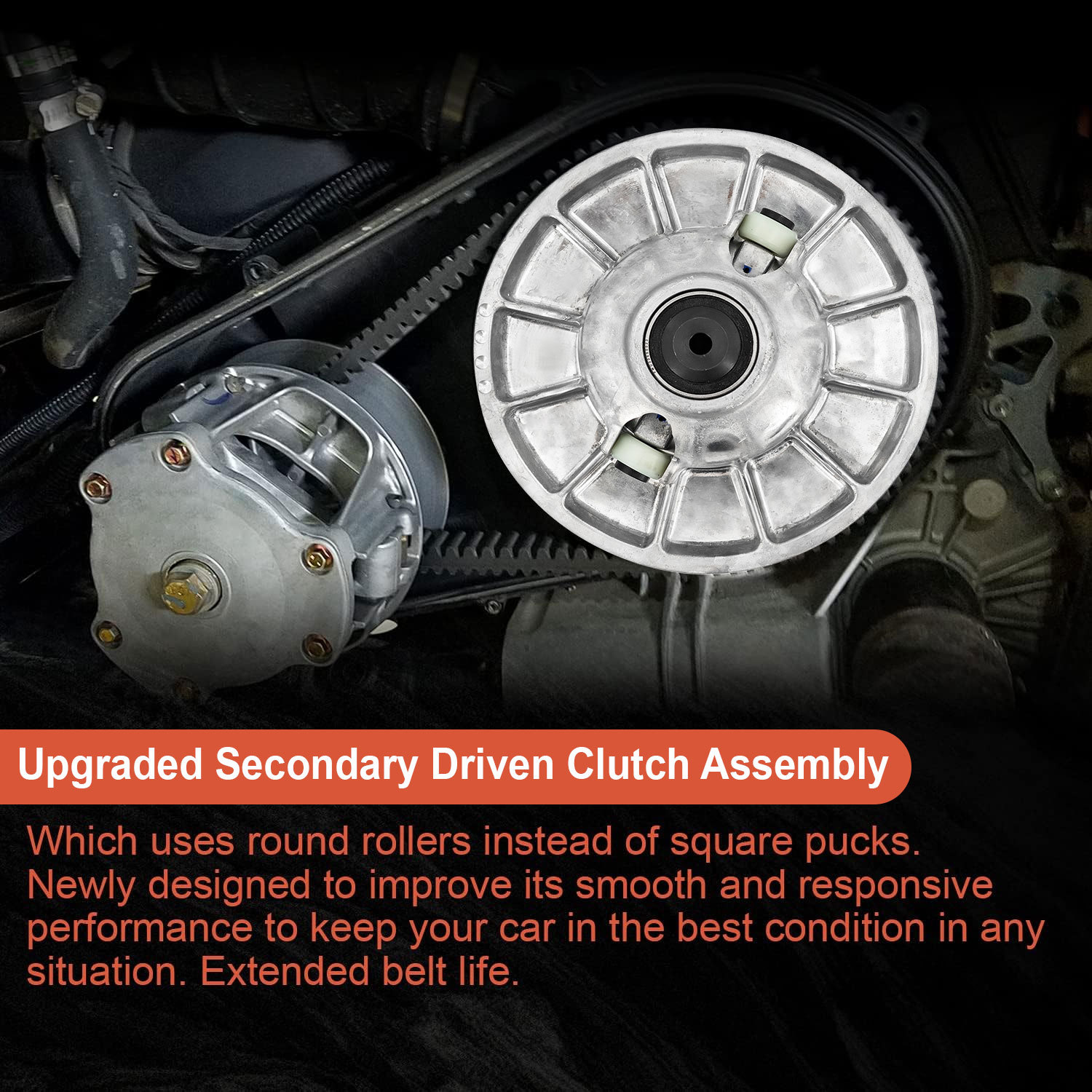 Secondary Driven Clutch Assembly Compatible with 2016-2021 Polaris RZR XP 1000/RZR XP 4 1000,2020-2021 General XP 1000/XP 4 1000,2017-2021 RZR S 1000