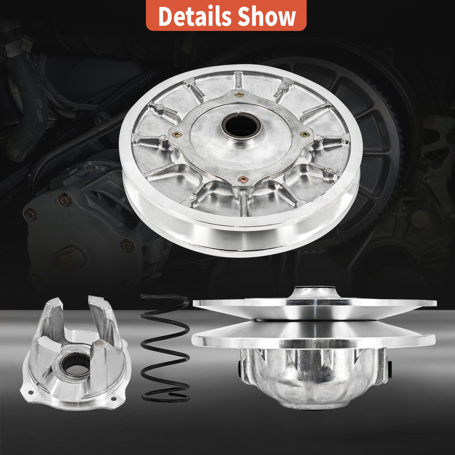 Secondary Driven Clutch Assembly Compatible with 2016-2021 Polaris RZR XP 1000/RZR XP 4 1000,2020-2021 General XP 1000/XP 4 1000,2017-2021 RZR S 1000