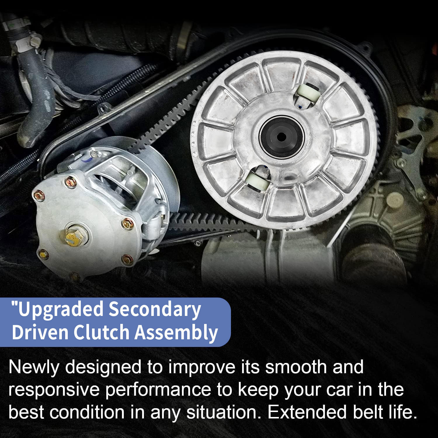 Primary Secondary Clutch Driven Clutch Assembly fit for 2016-2021 Polaris RZR XP 1000/RZR XP 4 1000, 2020-2021 General XP 1000/XP 4 1000,1323298 3235785 3236022 3236042