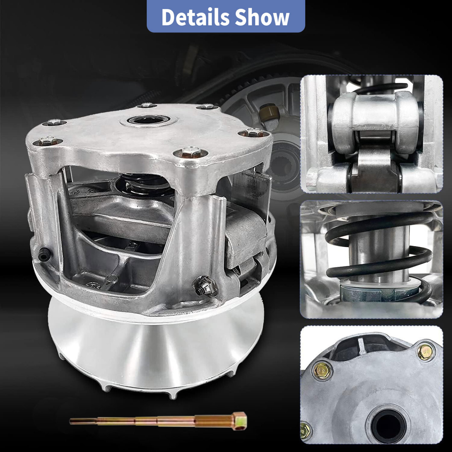 Primary Secondary Clutch Driven Clutch Assembly fit for 2016-2021 Polaris RZR XP 1000/RZR XP 4 1000, 2020-2021 General XP 1000/XP 4 1000,1323298 3235785 3236022 3236042