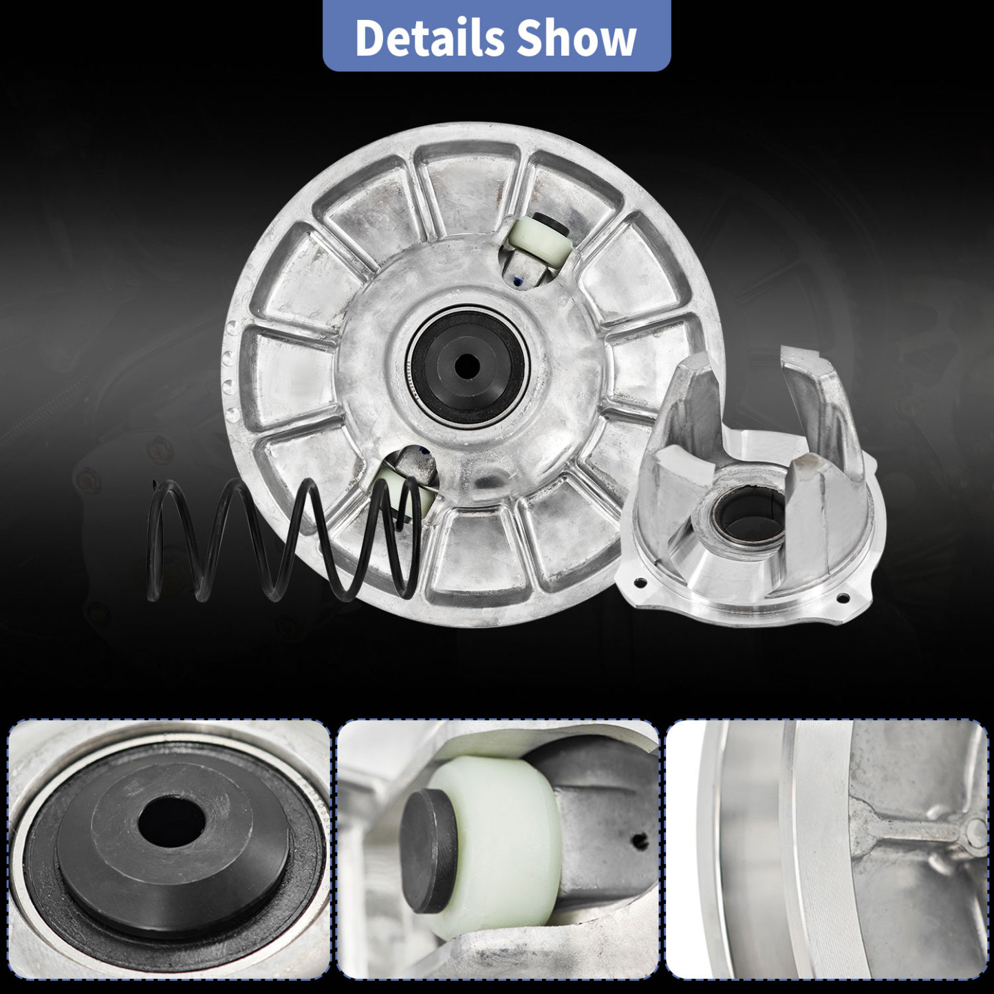 Primary Secondary Clutch Driven Clutch Assembly fit for 2016-2021 Polaris RZR XP 1000/RZR XP 4 1000, 2020-2021 General XP 1000/XP 4 1000,1323298 3235785 3236022 3236042