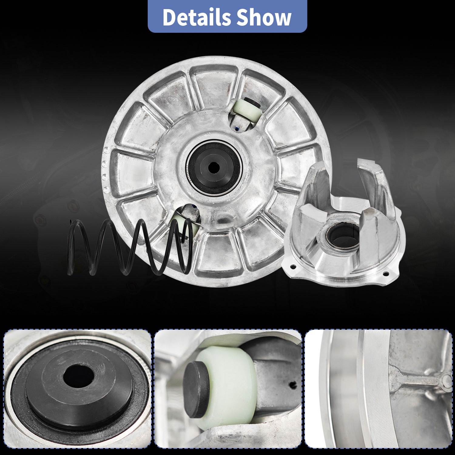 Primary Secondary Clutch Driven Clutch Assembly fit for 2016-2021 Polaris RZR XP 1000/RZR XP 4 1000, 2020-2021 General XP 1000/XP 4 1000,1323298 3235785 3236022 3236042