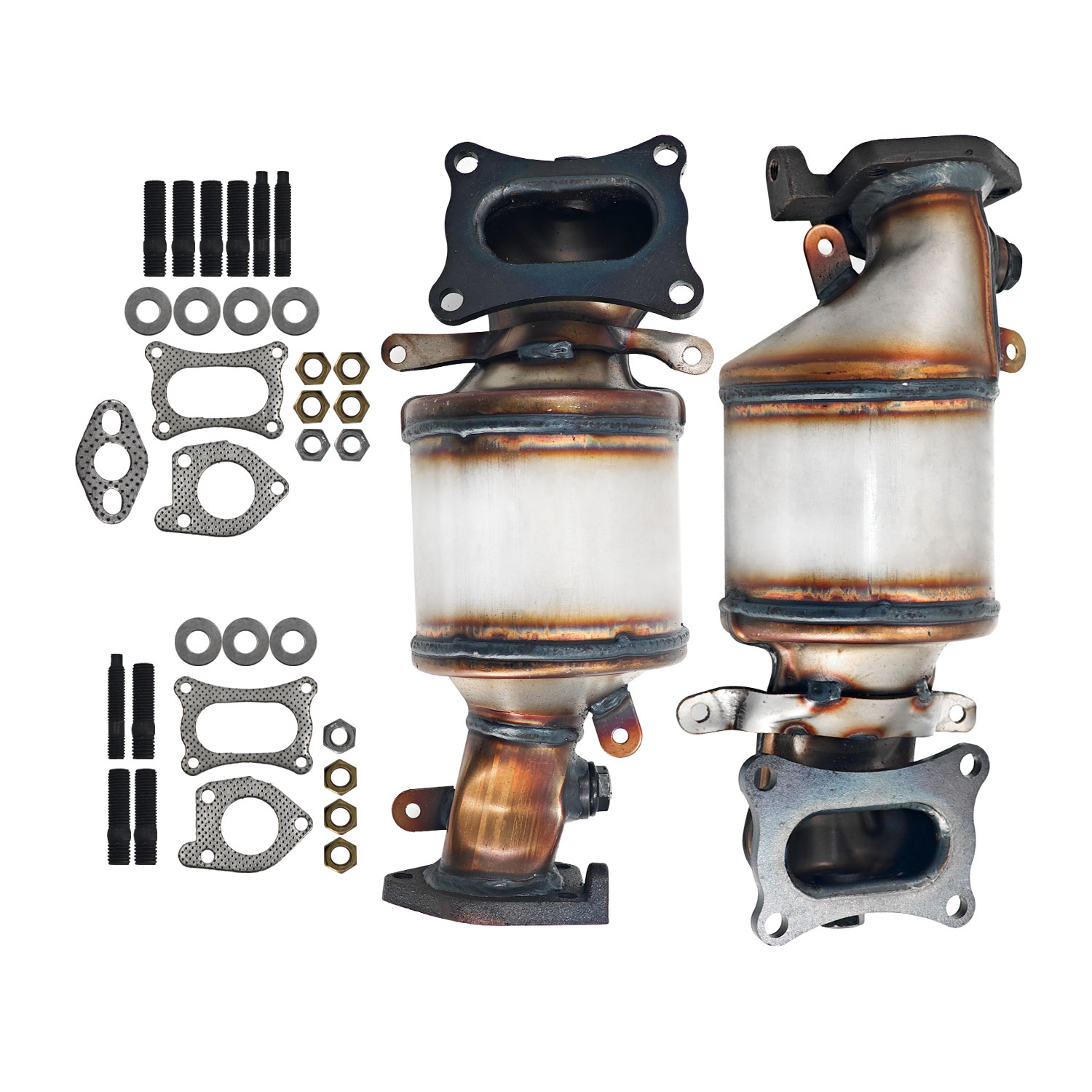 Front & Rear Catalytic Converter Compatible with Acura 2009-2019/Honda 2008-2019 3.5L (Non-CARB Compliant)