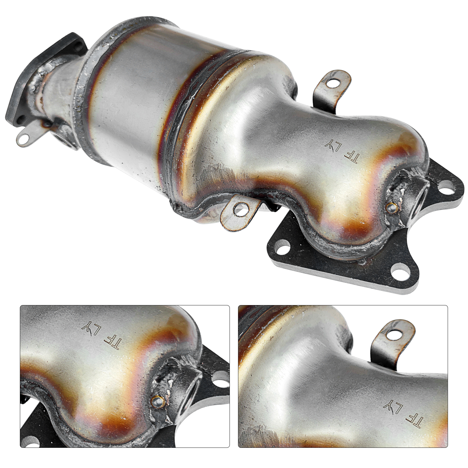 Front & Rear Catalytic Converter fit for Acura 2003-2008 Honda 2003-2010,Captiva Sport 2007/Saturn Vue: 2004-2007 (Non-CARB Compliant)