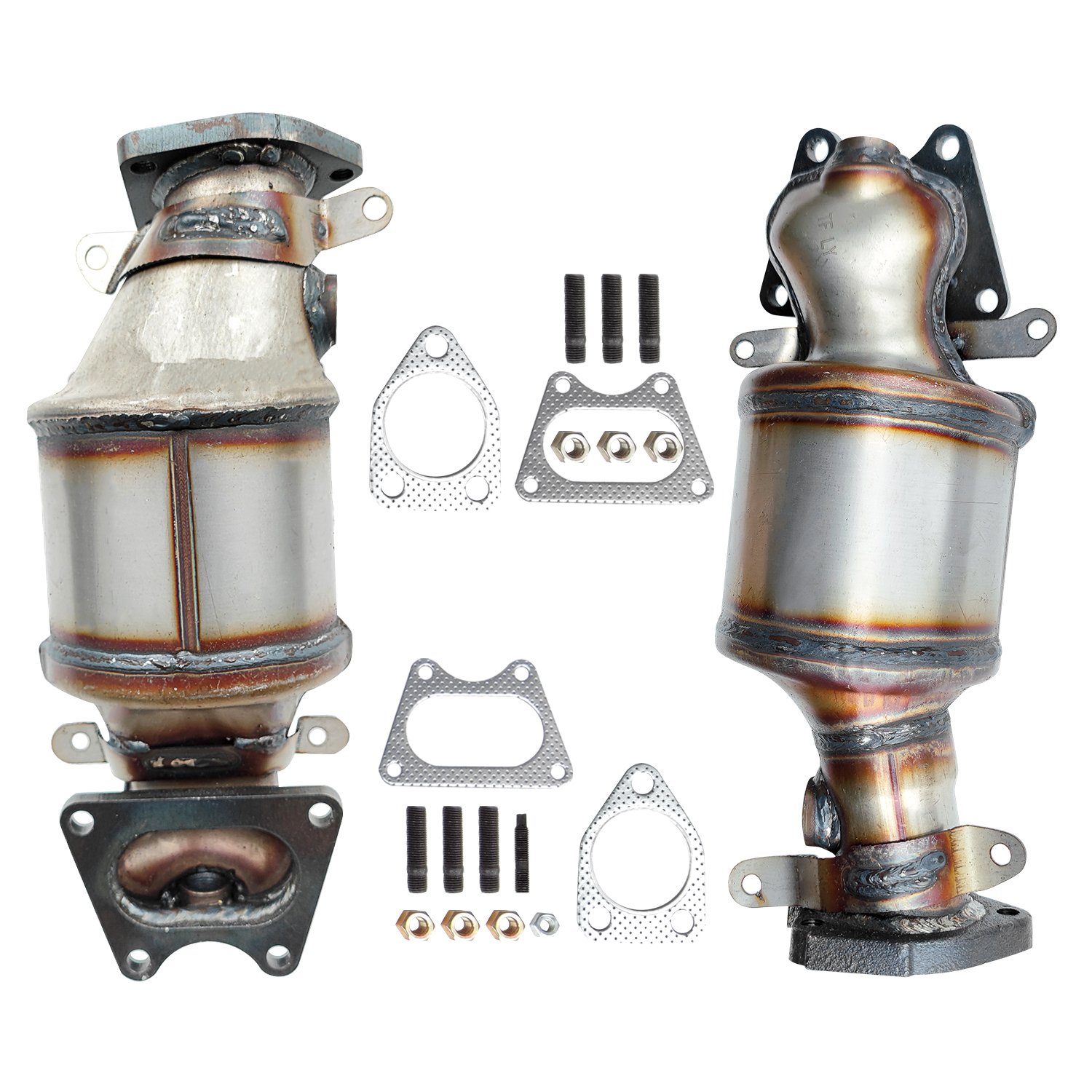 Front & Rear Catalytic Converter fit for Acura 2003-2008 Honda 2003-2010,Captiva Sport 2007/Saturn Vue: 2004-2007 (Non-CARB Compliant)
