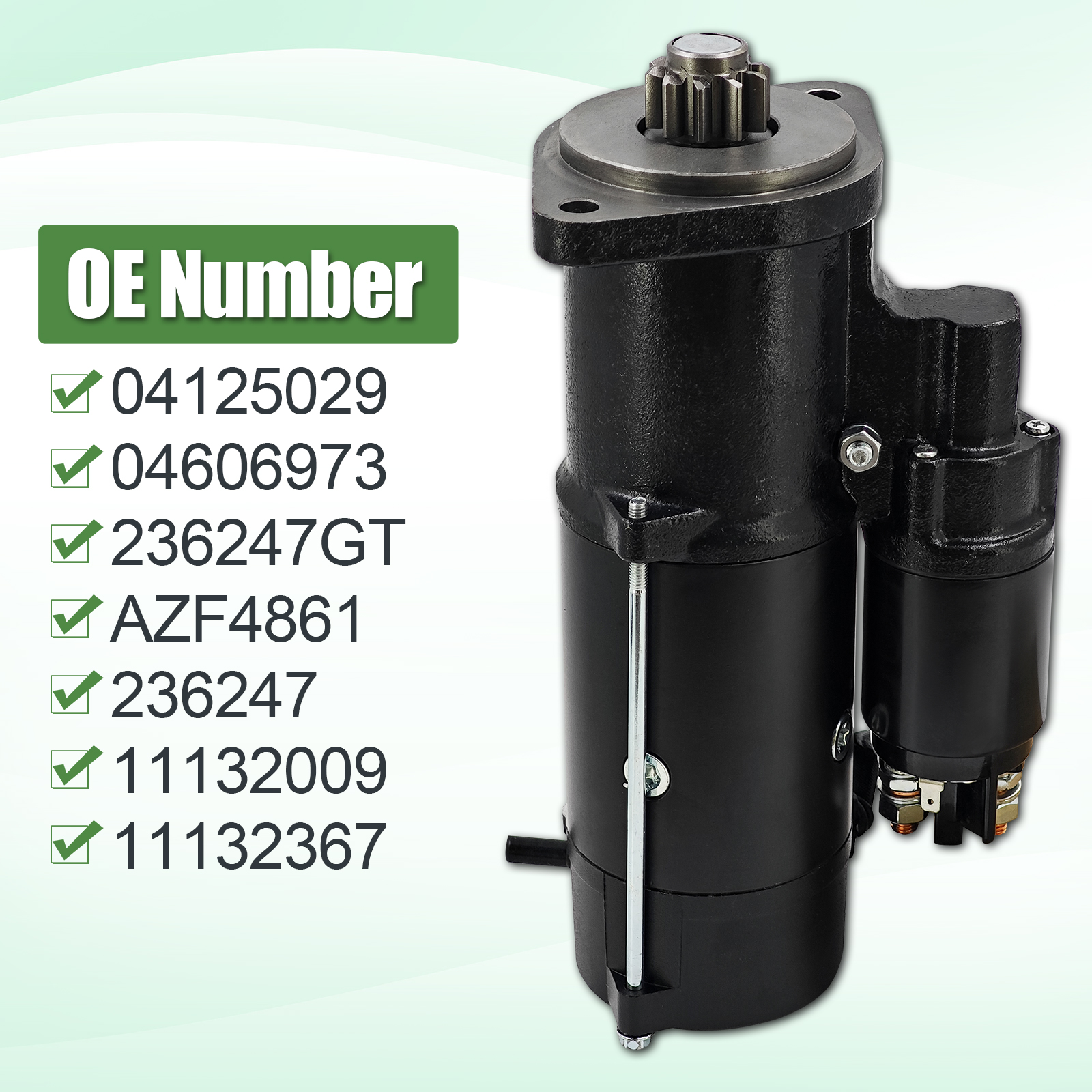 12V 4.0KW 10T New Starter Motor for Deutz TCD 3.6 L4 Tier 4B III 67-120HPIS1375 AZF4861 11.132.367
